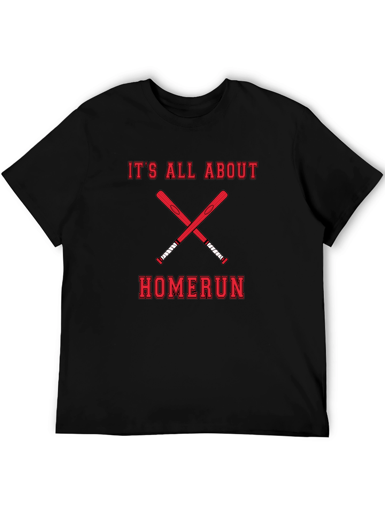 Black Homerun Baseball T-Shirt view 5