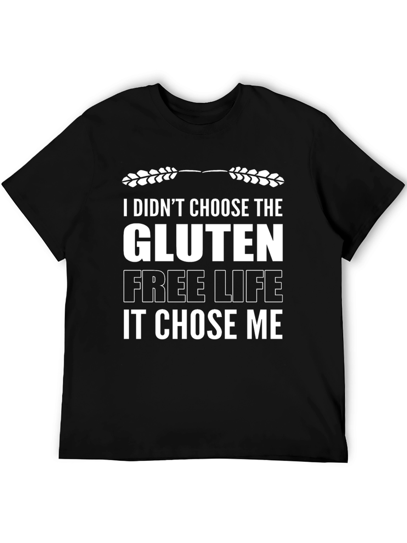 Black Gluten Free Life T-Shirt - Choose Me view 5