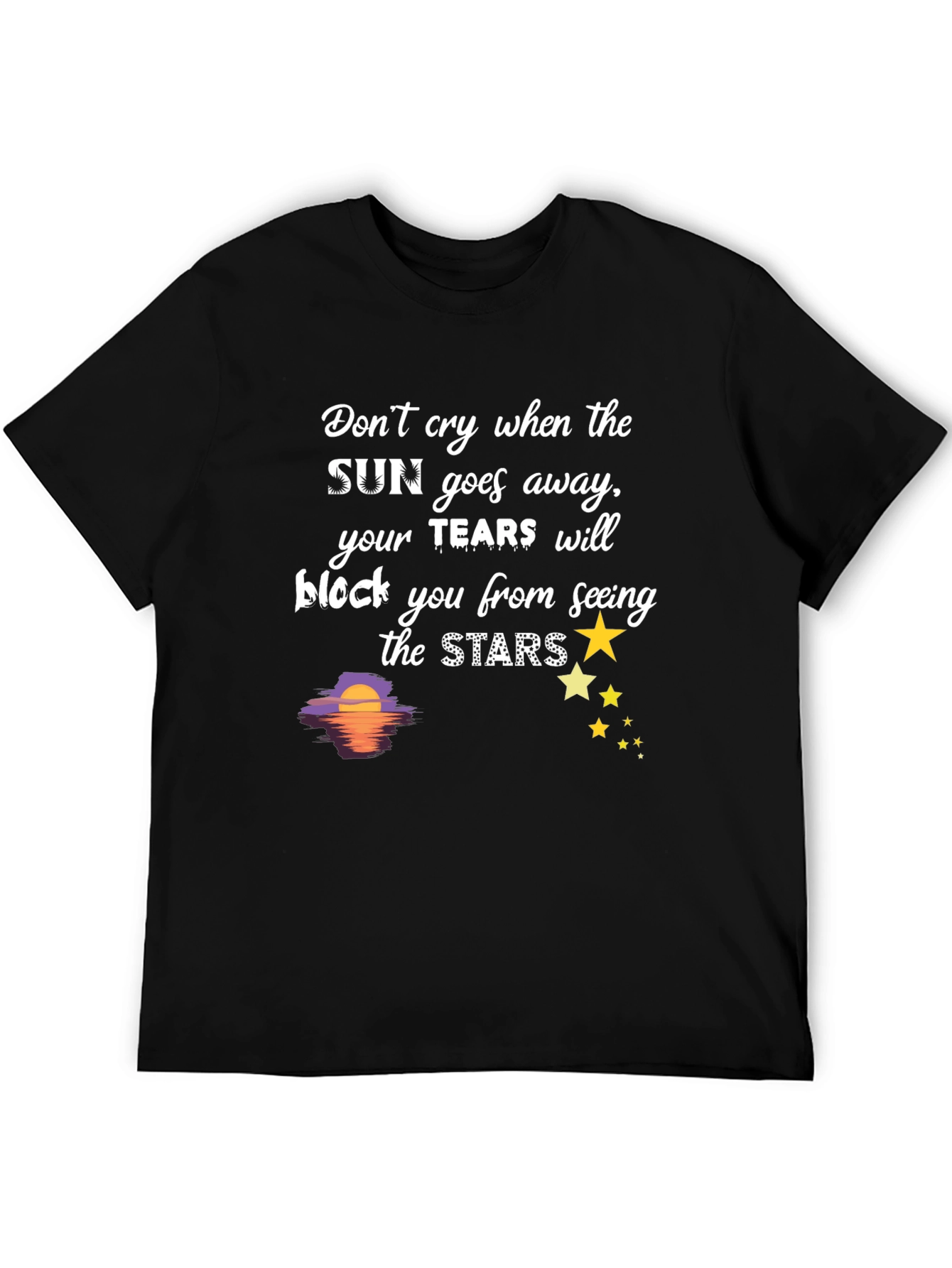 Black Inspirational Stars Graphic Tee view 5