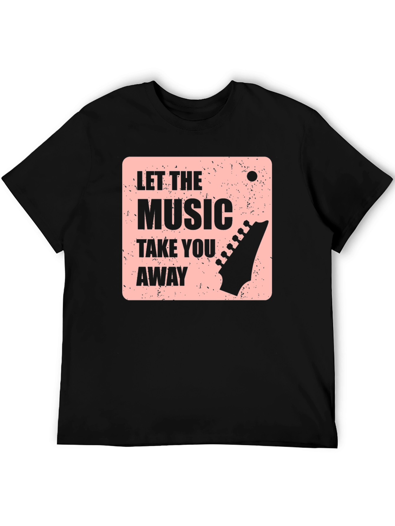 Black Music Lover's Black Graphic T-Shirt view 5