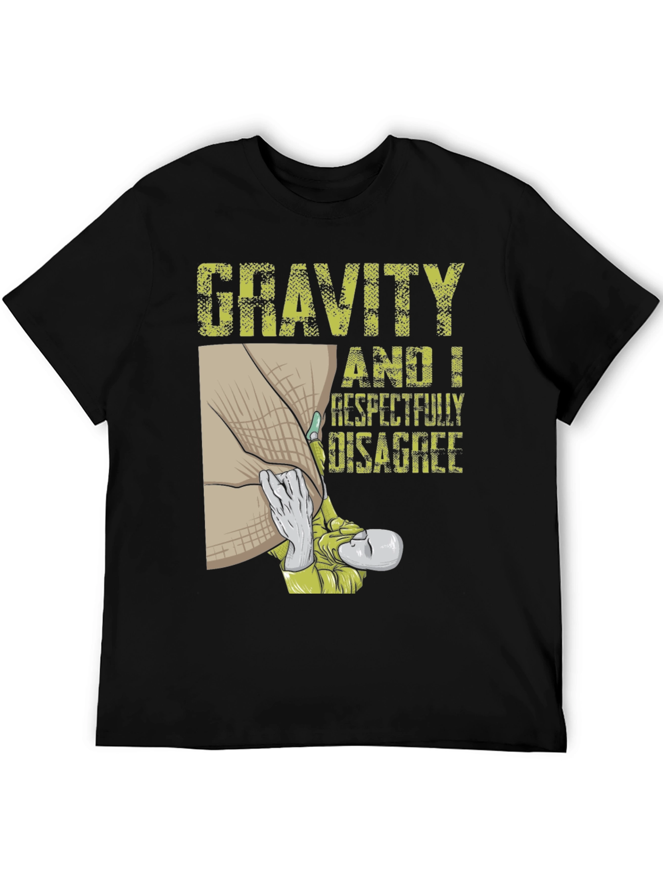 Black Gravity Disagree T-Shirt view 5