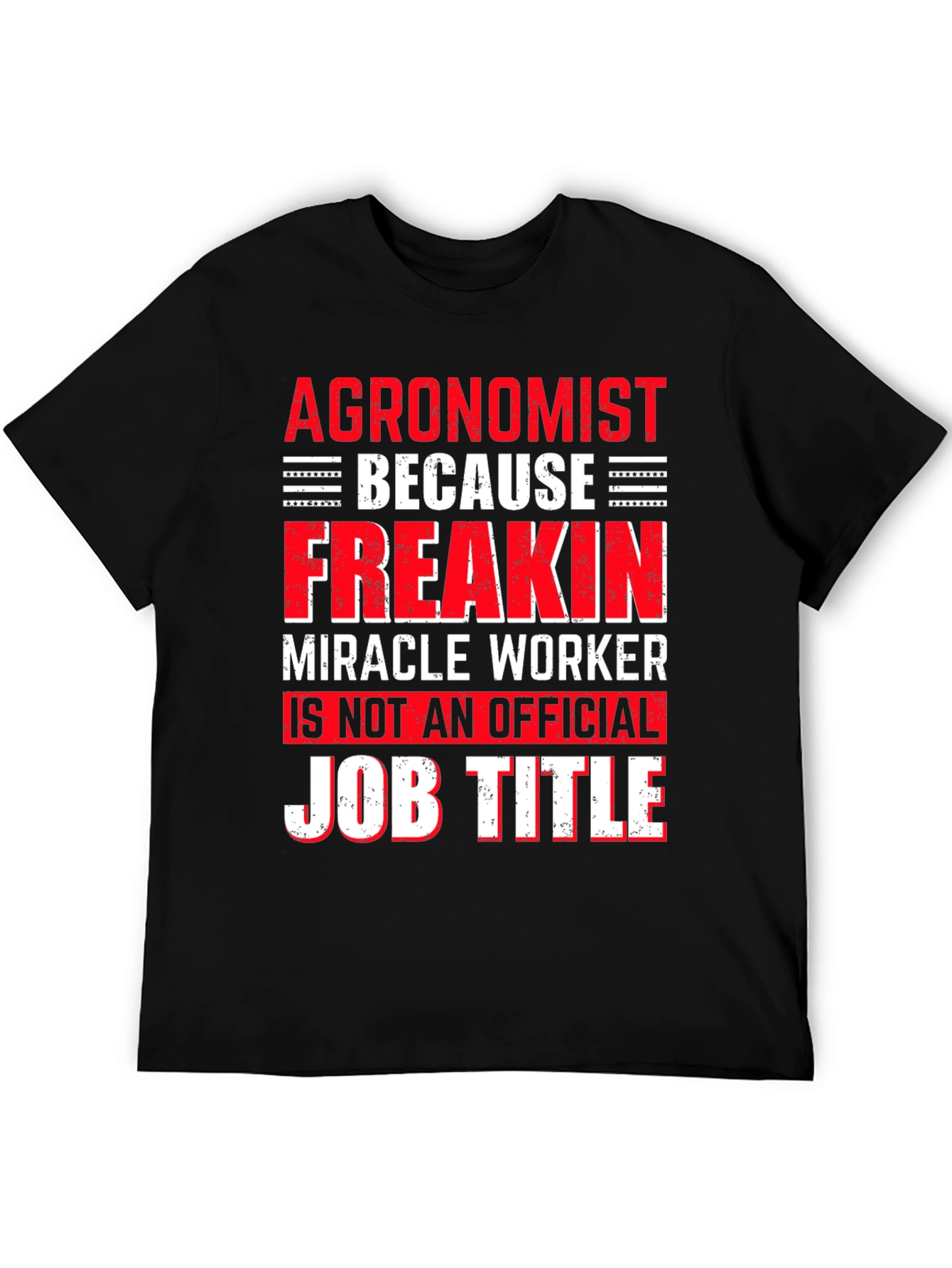 Black Agronomist T-Shirt Funny Job Title Graphic Tee view 5
