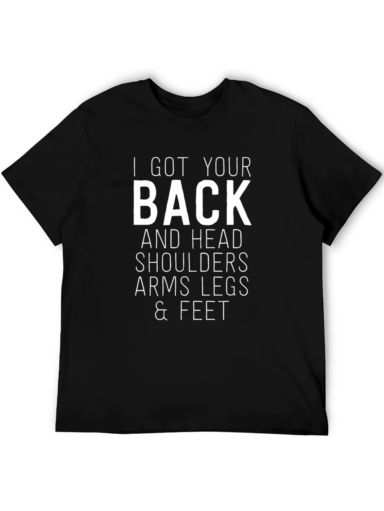 Black Funny "I Got Your Back" T-Shirt view 5