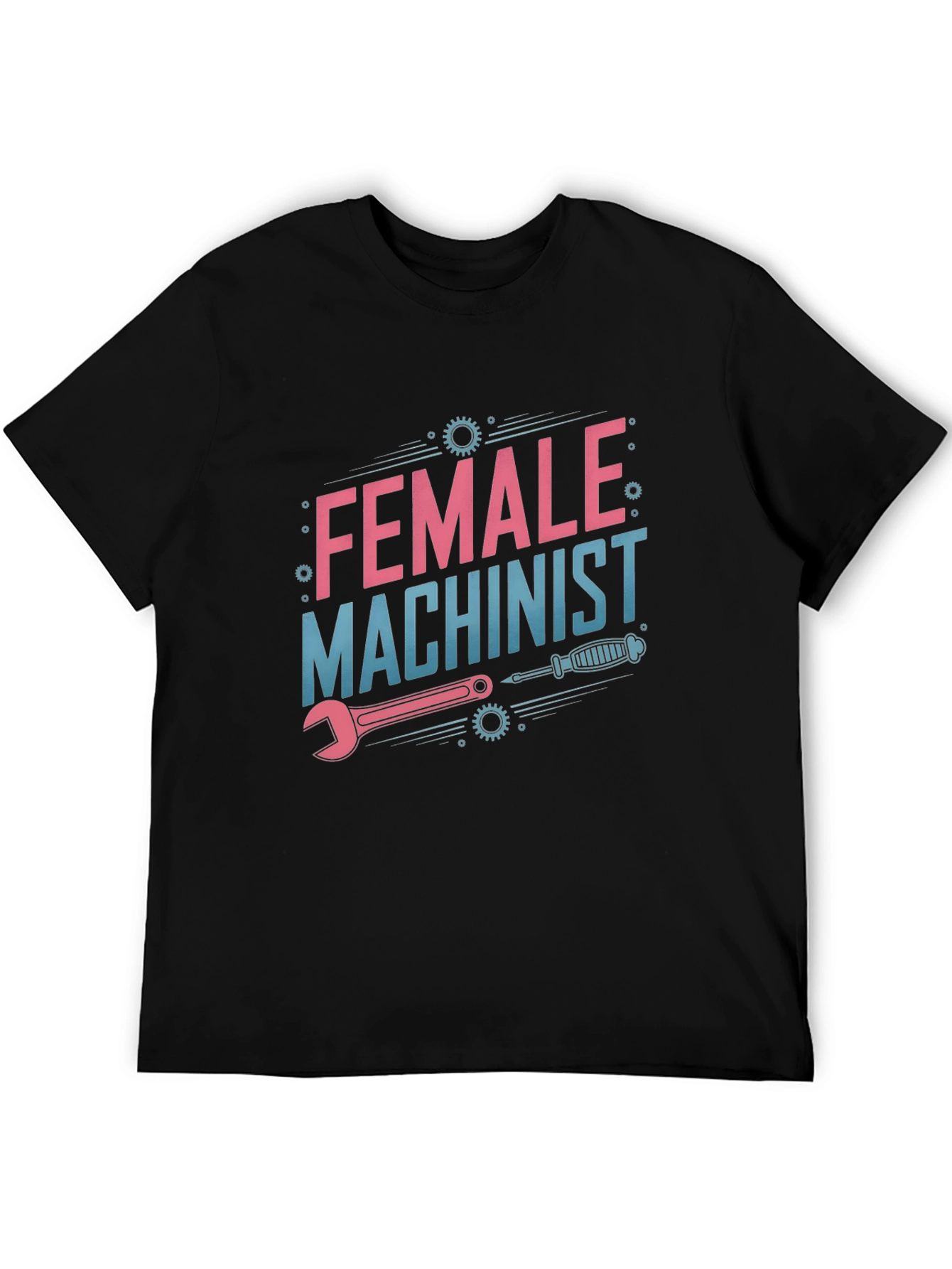 Black Female Machinist T-Shirt view 5