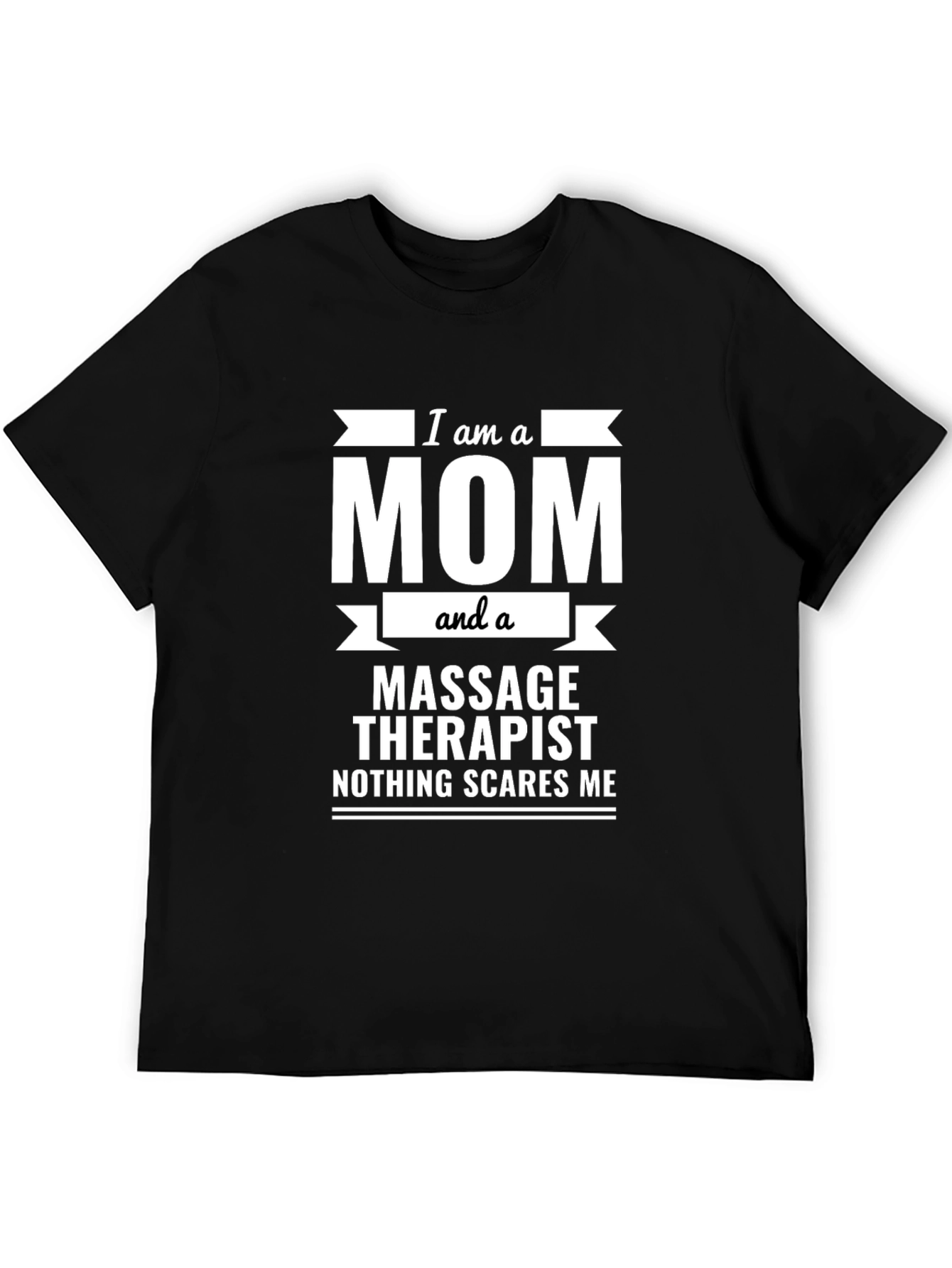 Black Mom & Massage Therapist Graphic Tee view 5