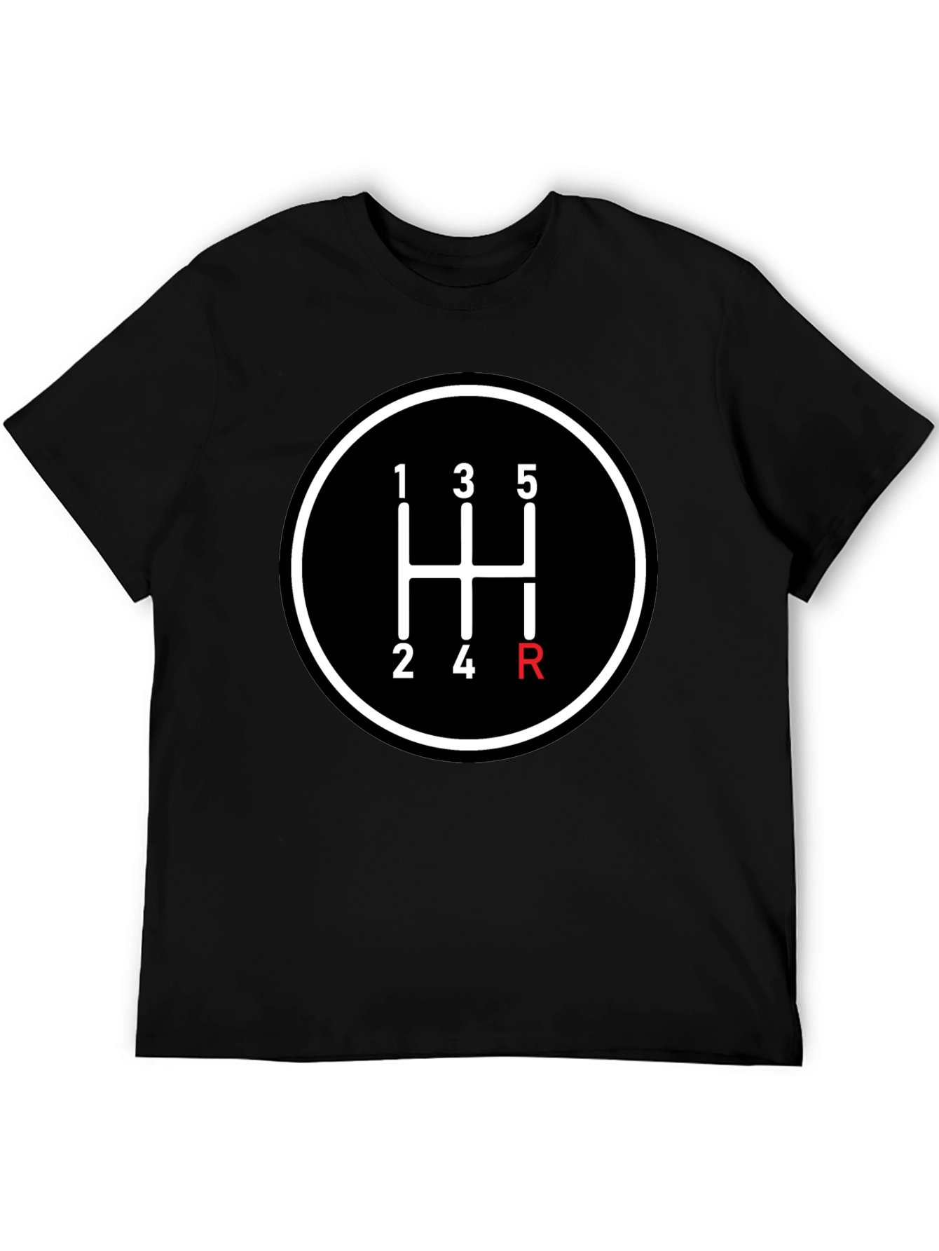 Black Manual Transmission T-Shirt view 5