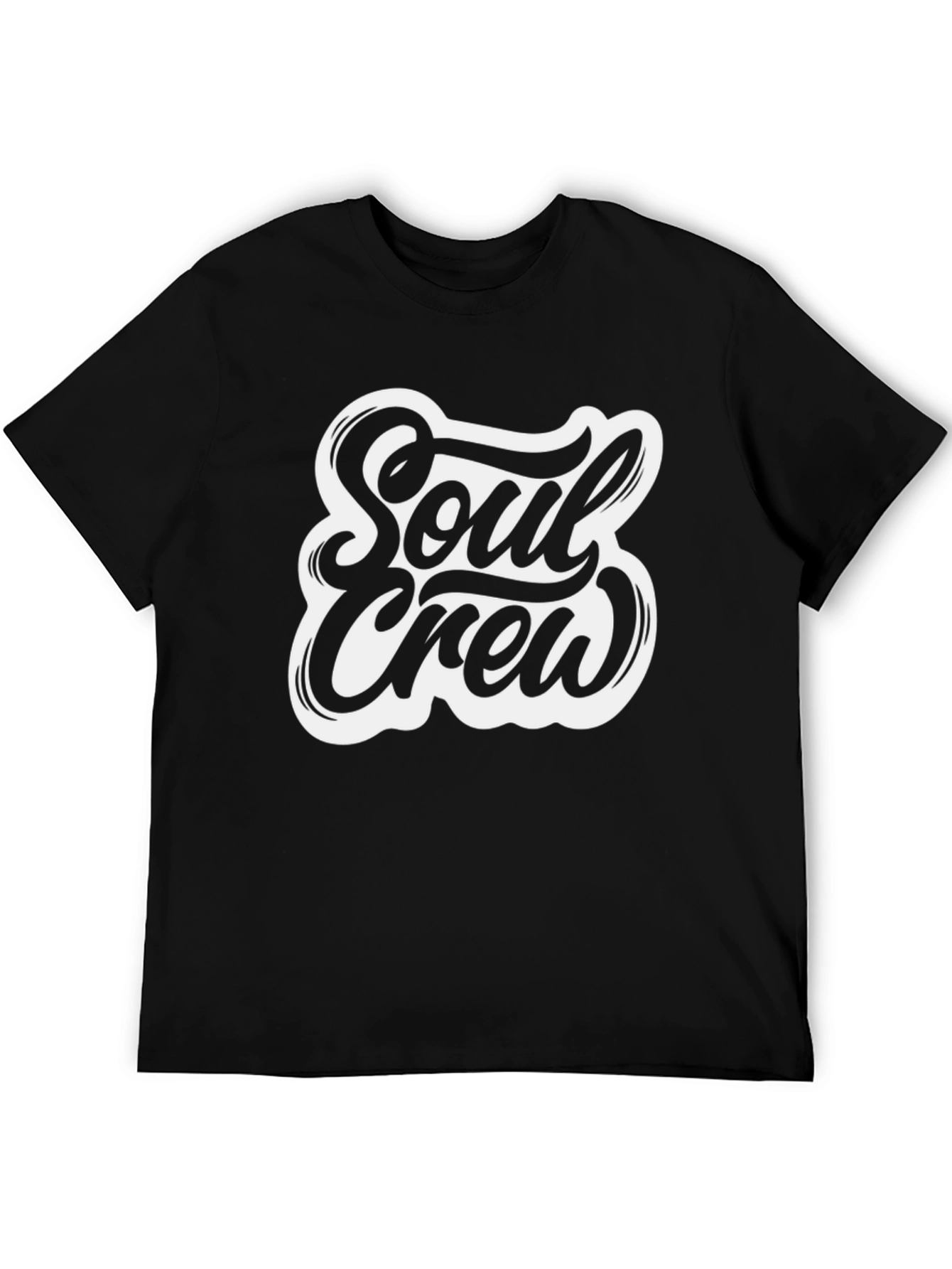 Black Soul Crew Graphic T-Shirt - Black Casual Tee view 5