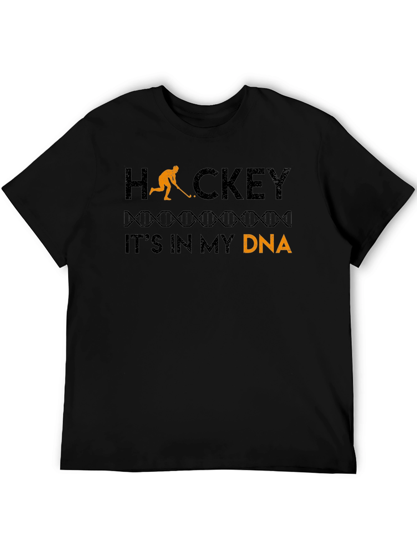 Black Hockey DNA Graphic T-Shirt view 5