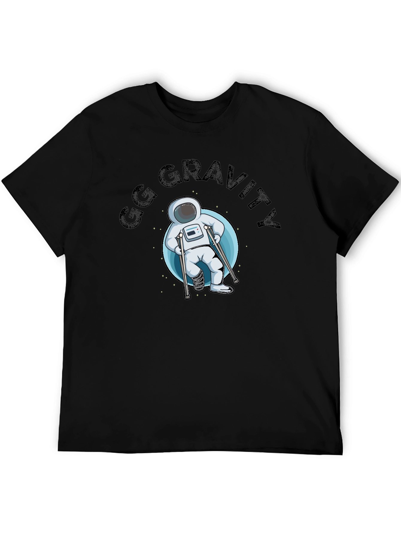 Black GG Gravity Astronaut T-Shirt view 5