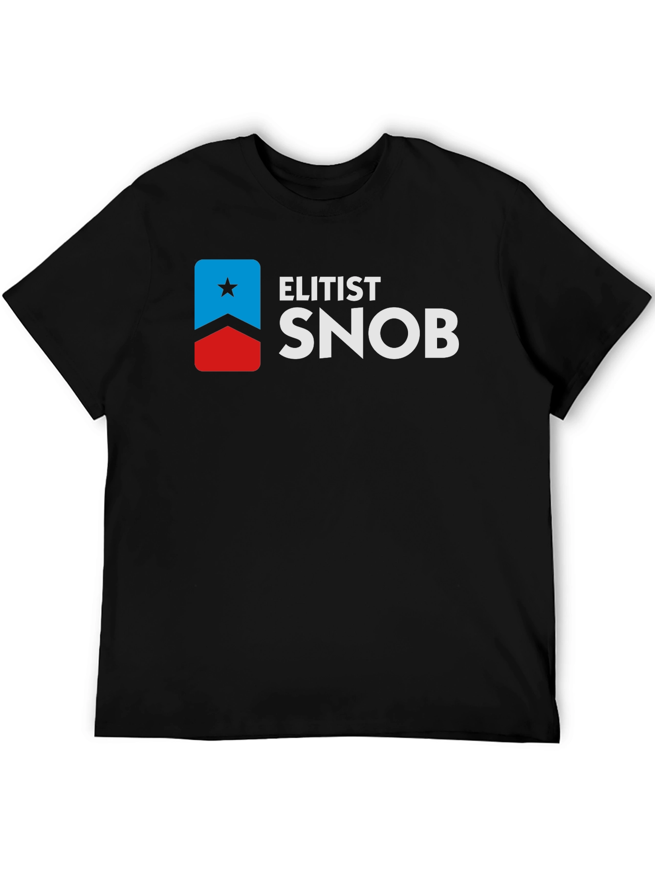Black Elitist Snob Graphic Tee - Black view 5
