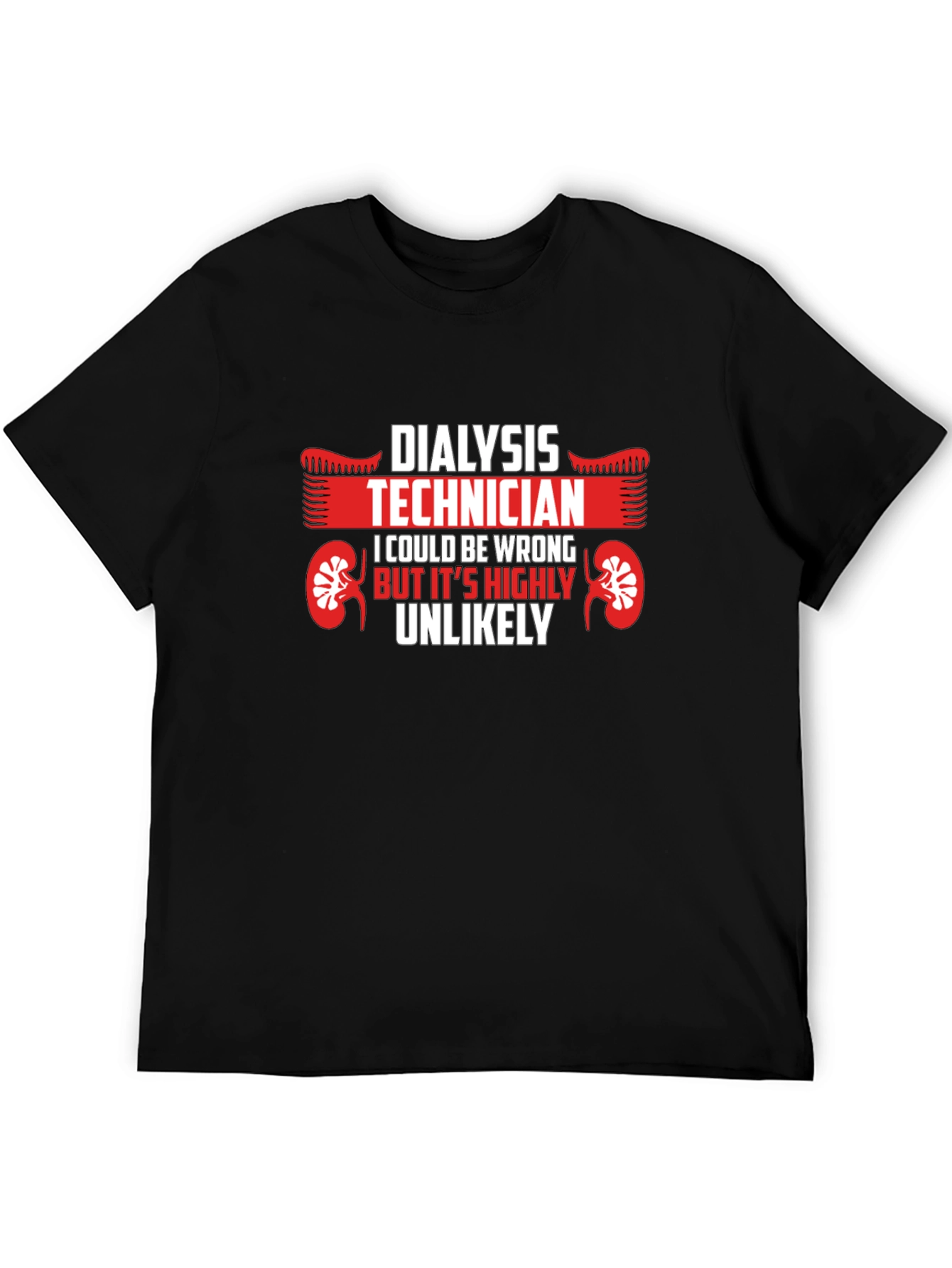 Black Dialysis Technician T-Shirt: Funny & Unique Gift view 5