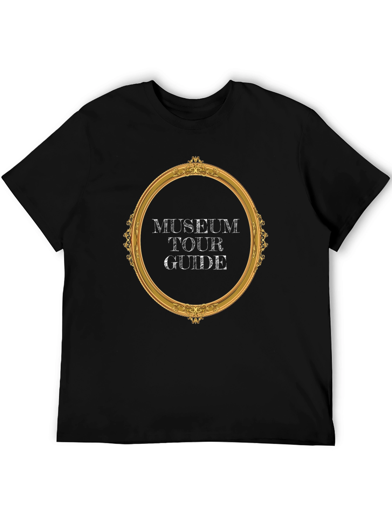 Museum Tour Guide Black T-Shirt - 5