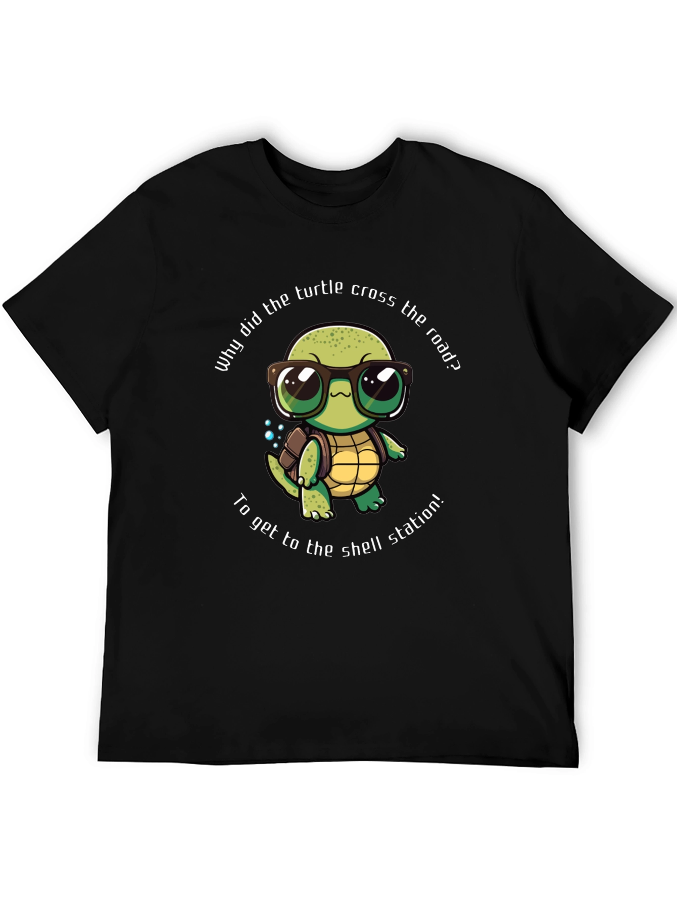 Black Turtle Shell Station Graphic T-Shirt view 5