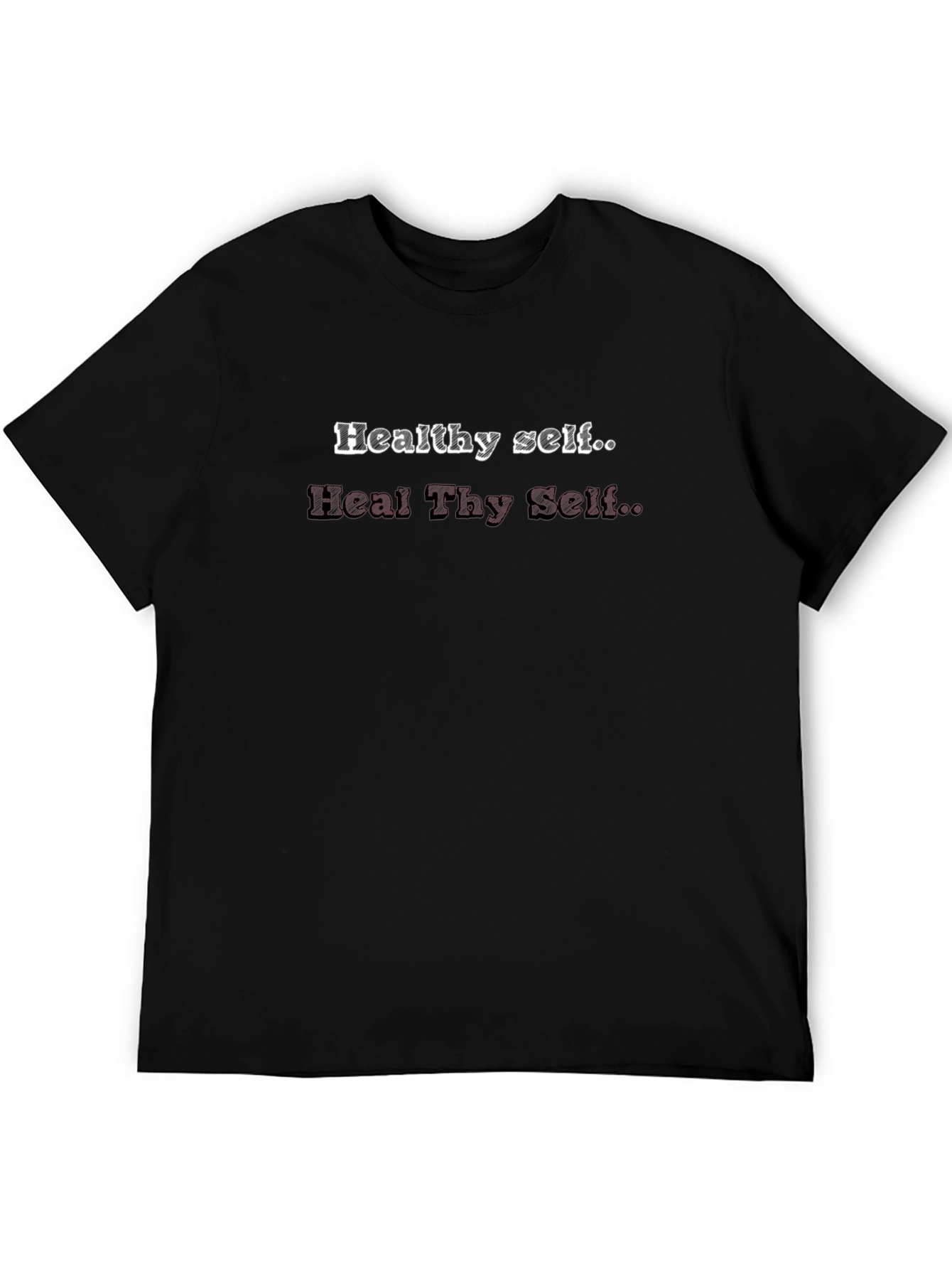 Black Healthy Self T-Shirt view 5