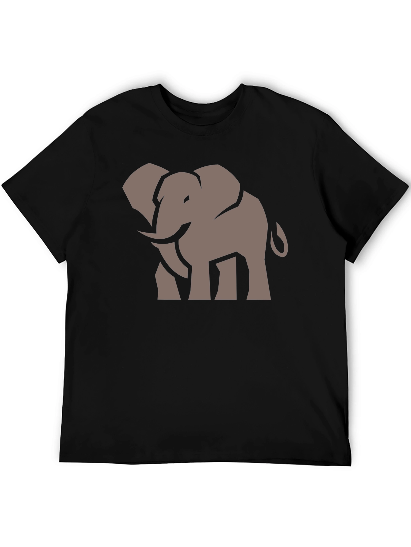 Black Elephant Graphic Tee - Stylish Men's Black T-Shirt view 5