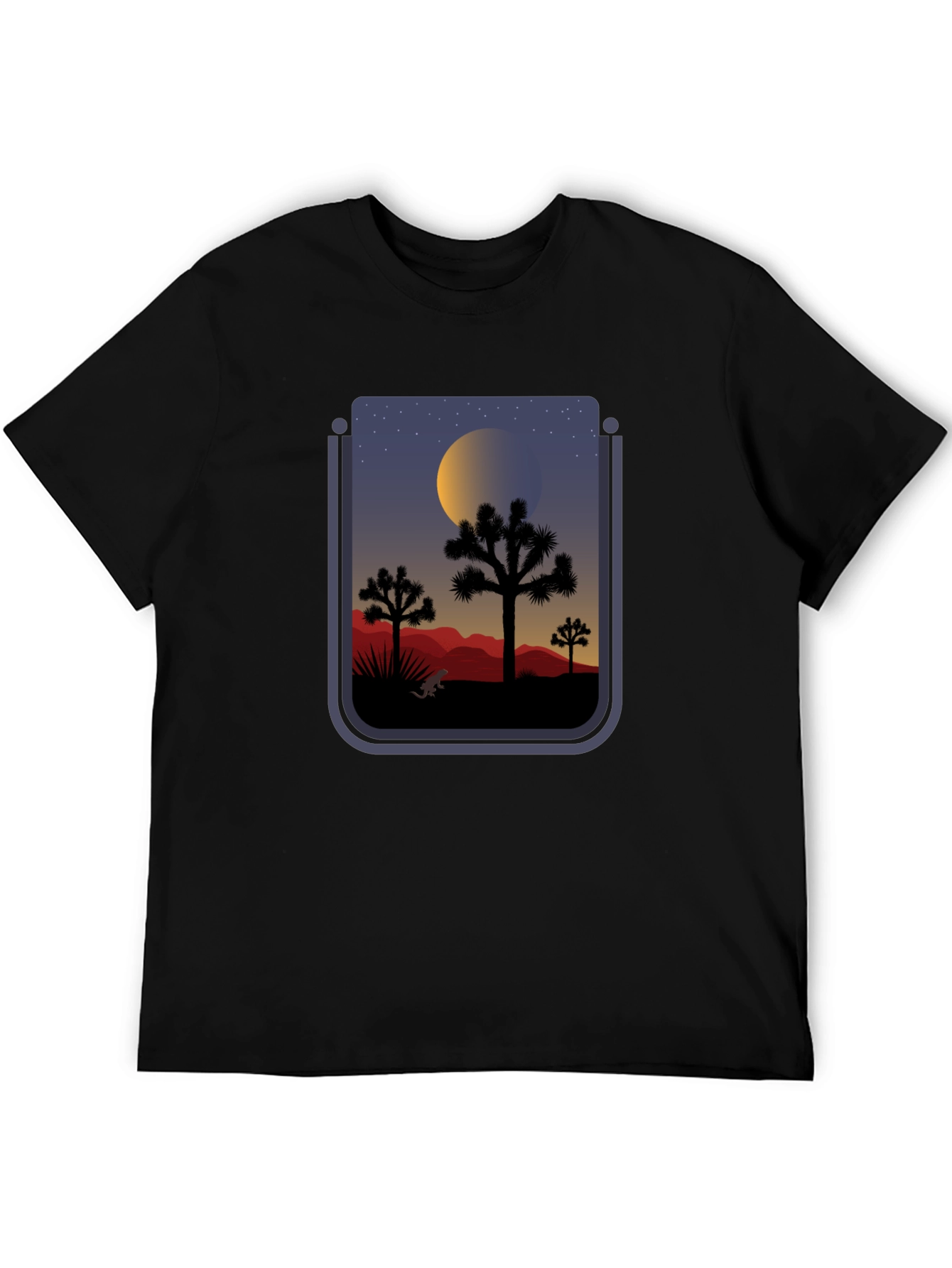 Desert Nightscape Graphic T-Shirt - 5