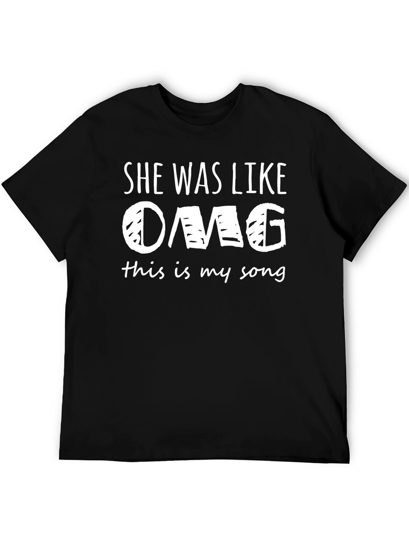 Black OMG This is My Song - Graphic T-Shirt view 5
