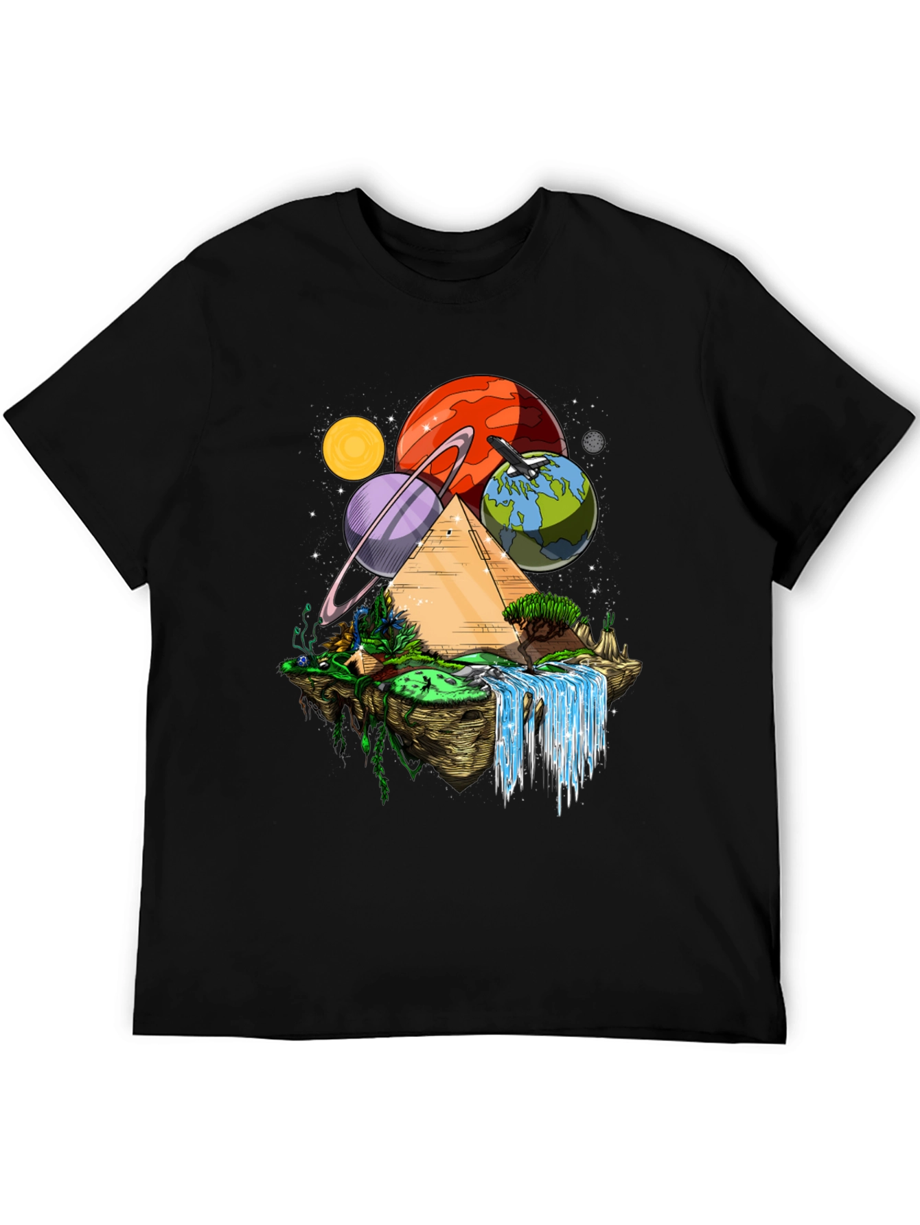 Cosmic Pyramid Black T-Shirt - 5