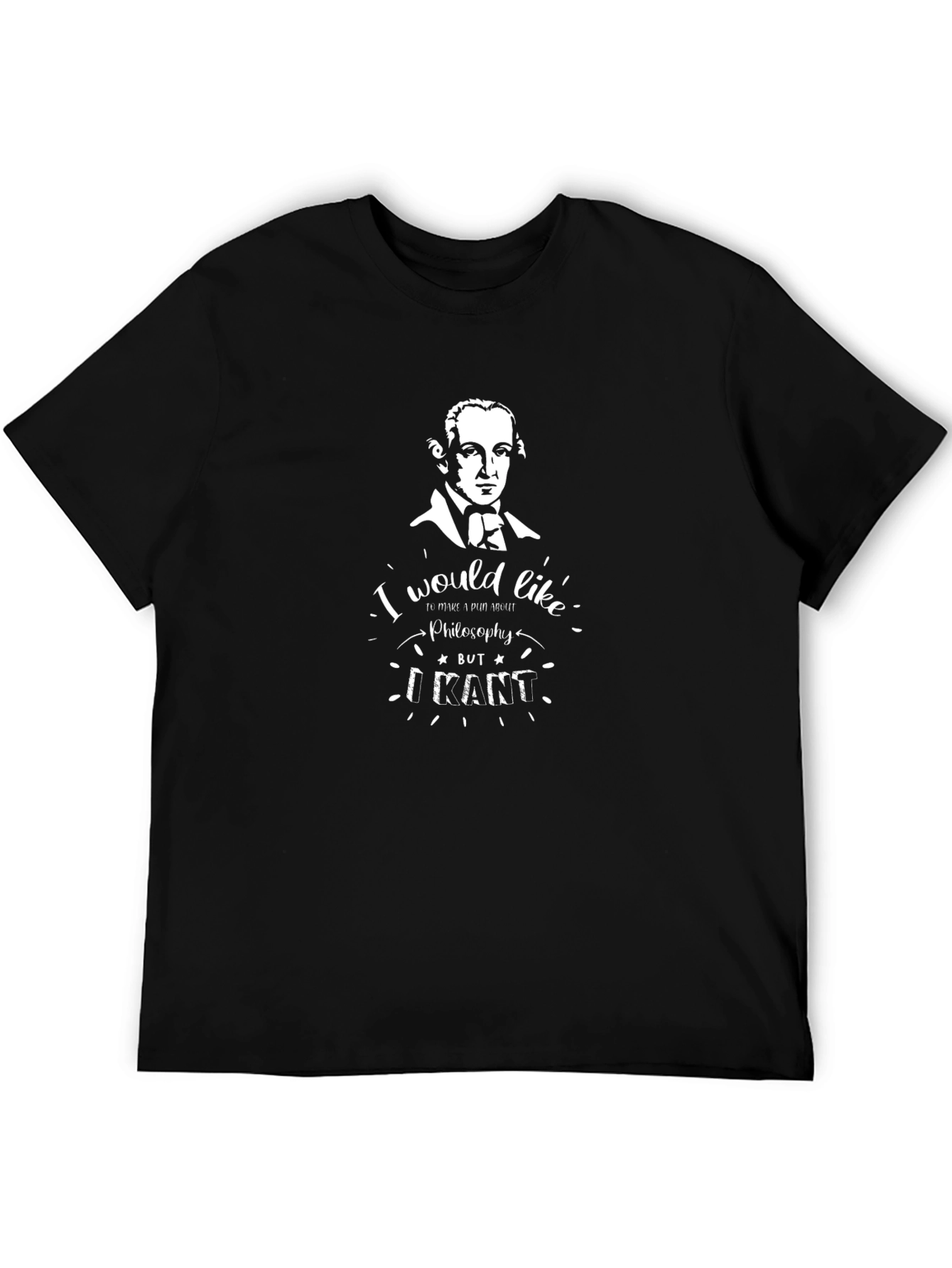 Black Kant Philosophy T-Shirt - I Would Like to Major view 5