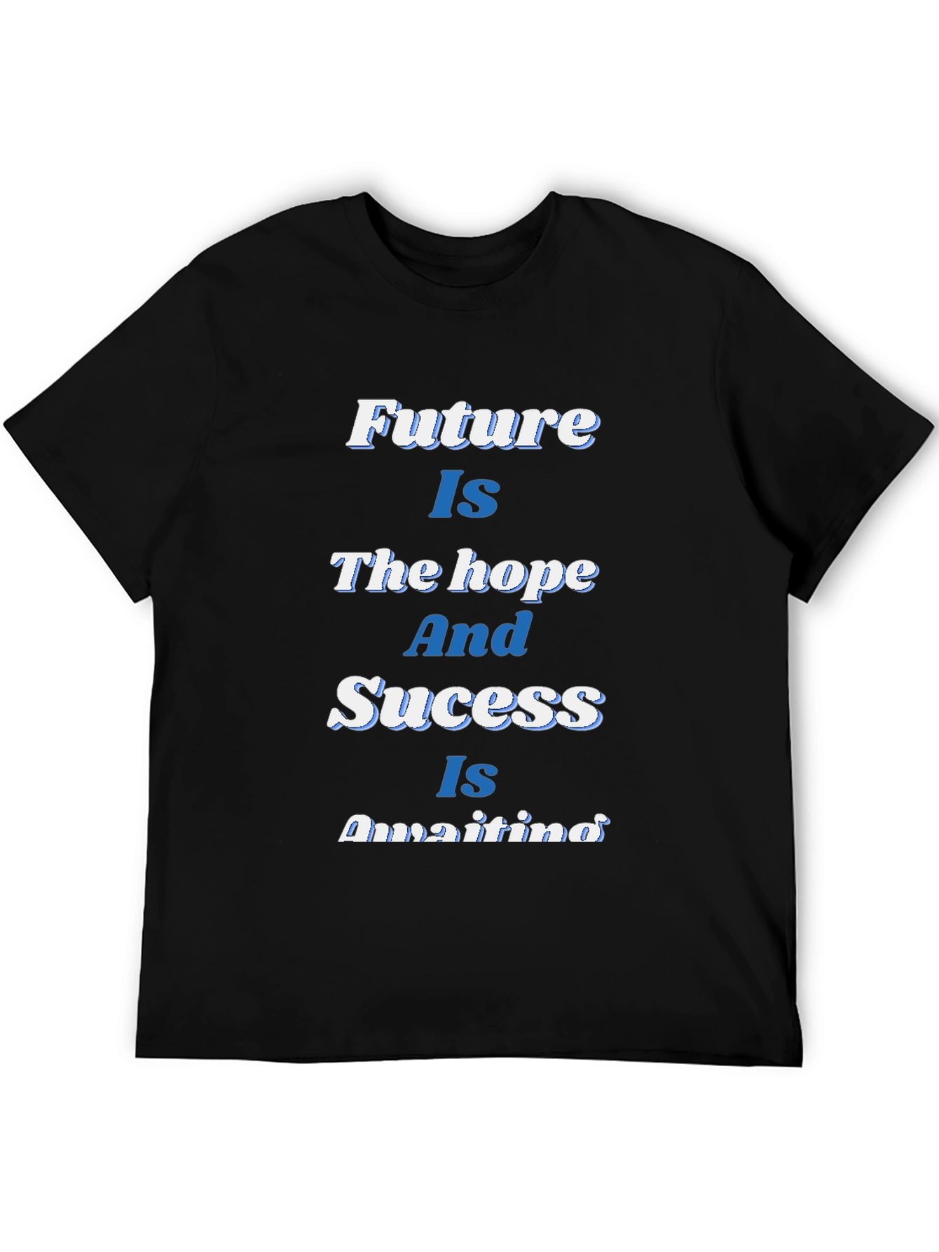 Black Future Success Graphic T-Shirt - Soft Cotton Blend view 5
