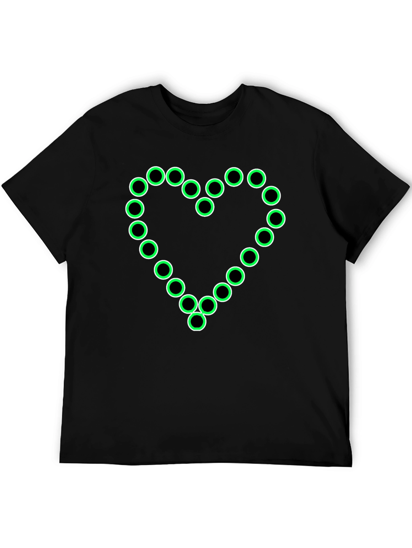 Black Heart of Light - Unique Black T-Shirt view 5