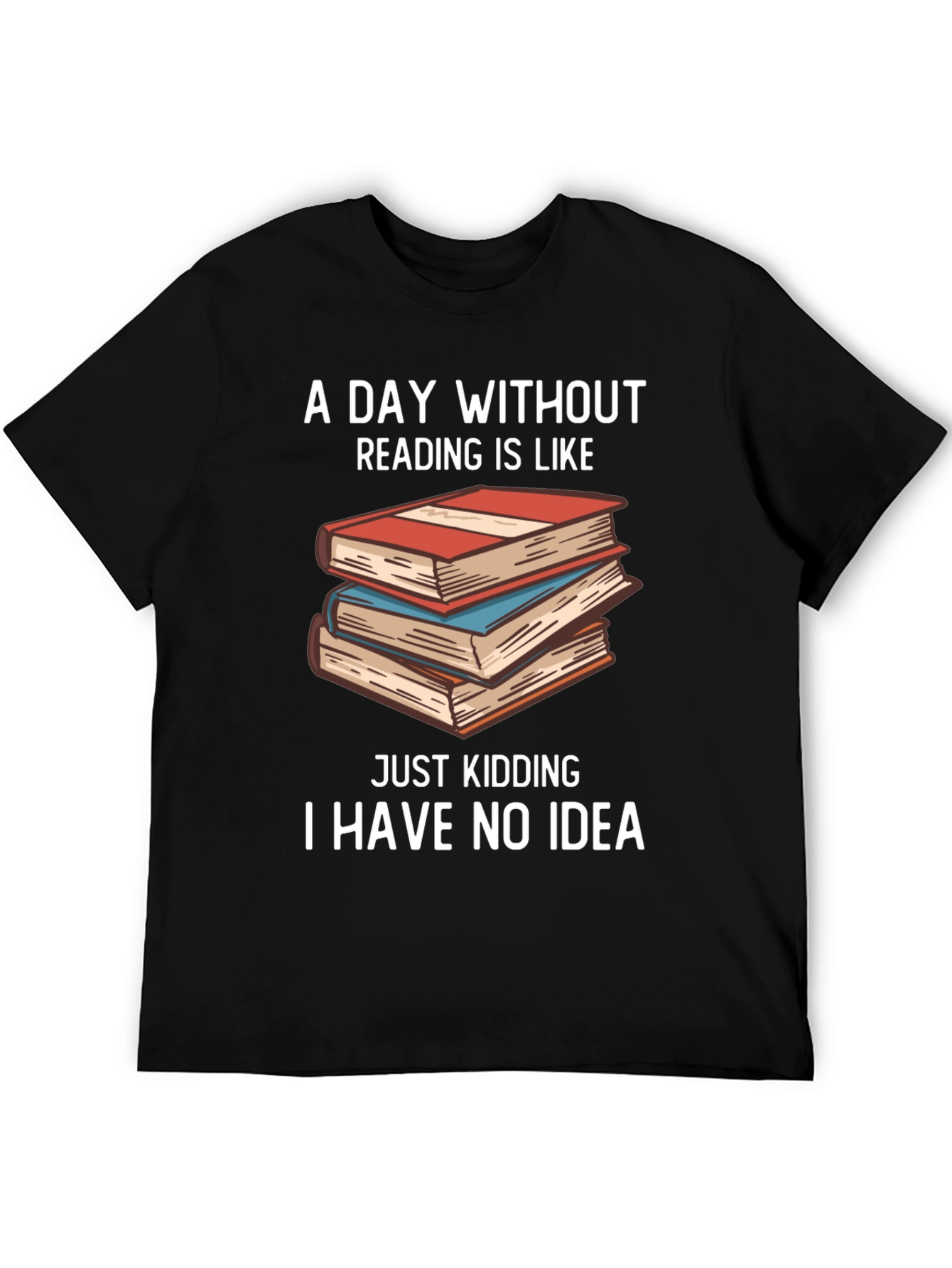 Black Funny Reading T-Shirt for Book Lovers view 5