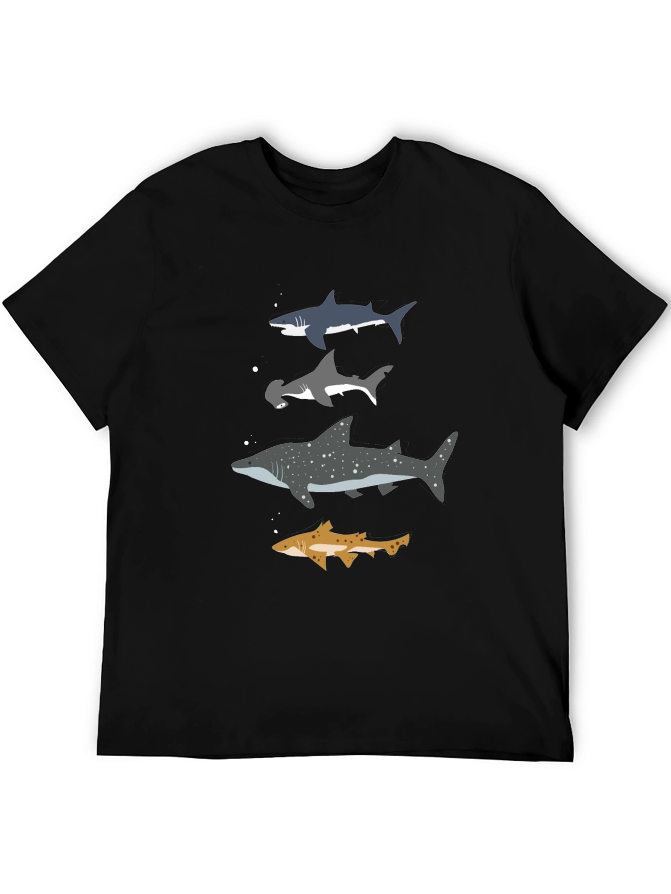 Black Shark Species T-Shirt - Marine Biology Tee view 5