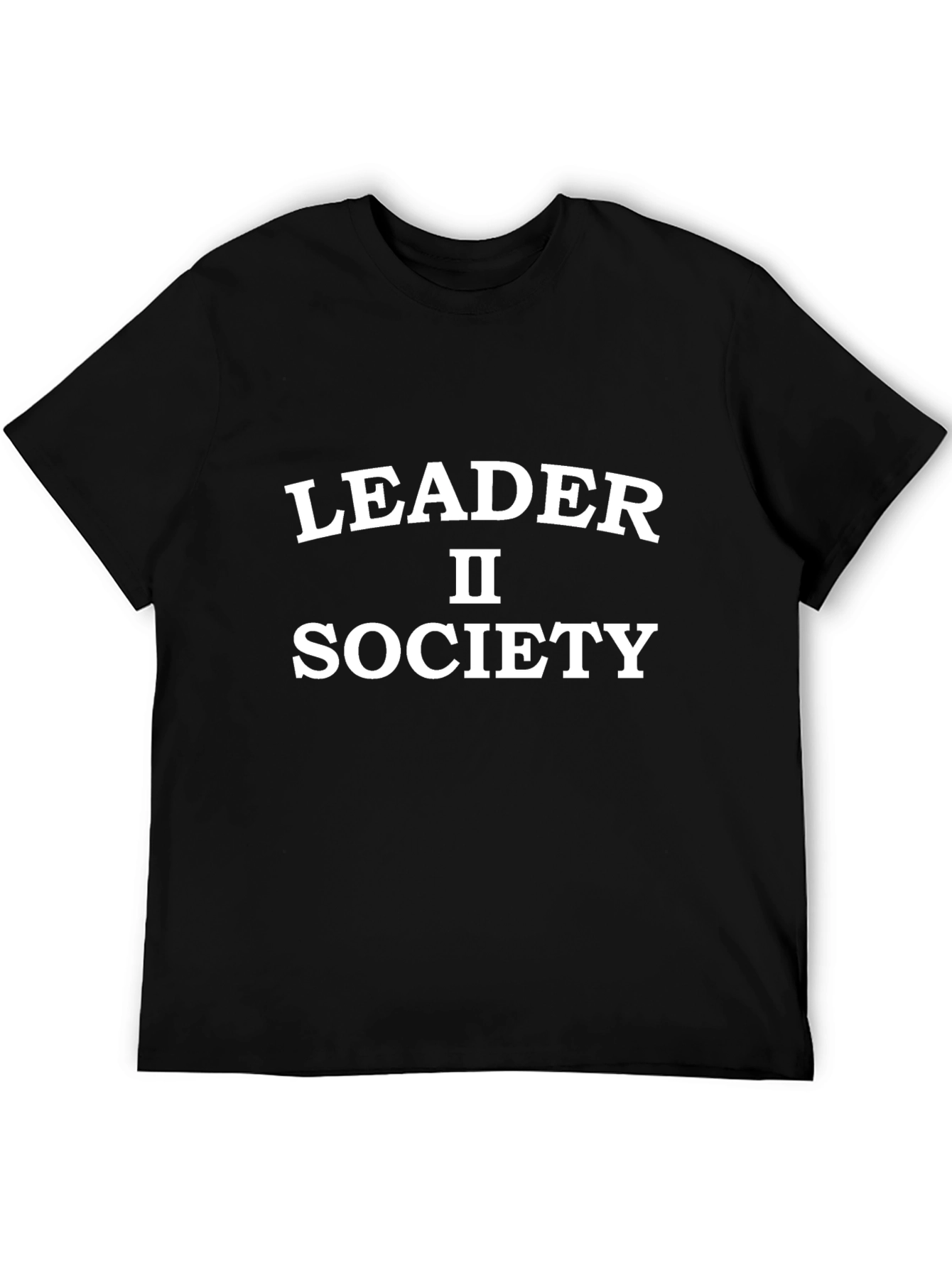 Black Leader II Society T-Shirt - Bold Statement Tee view 5