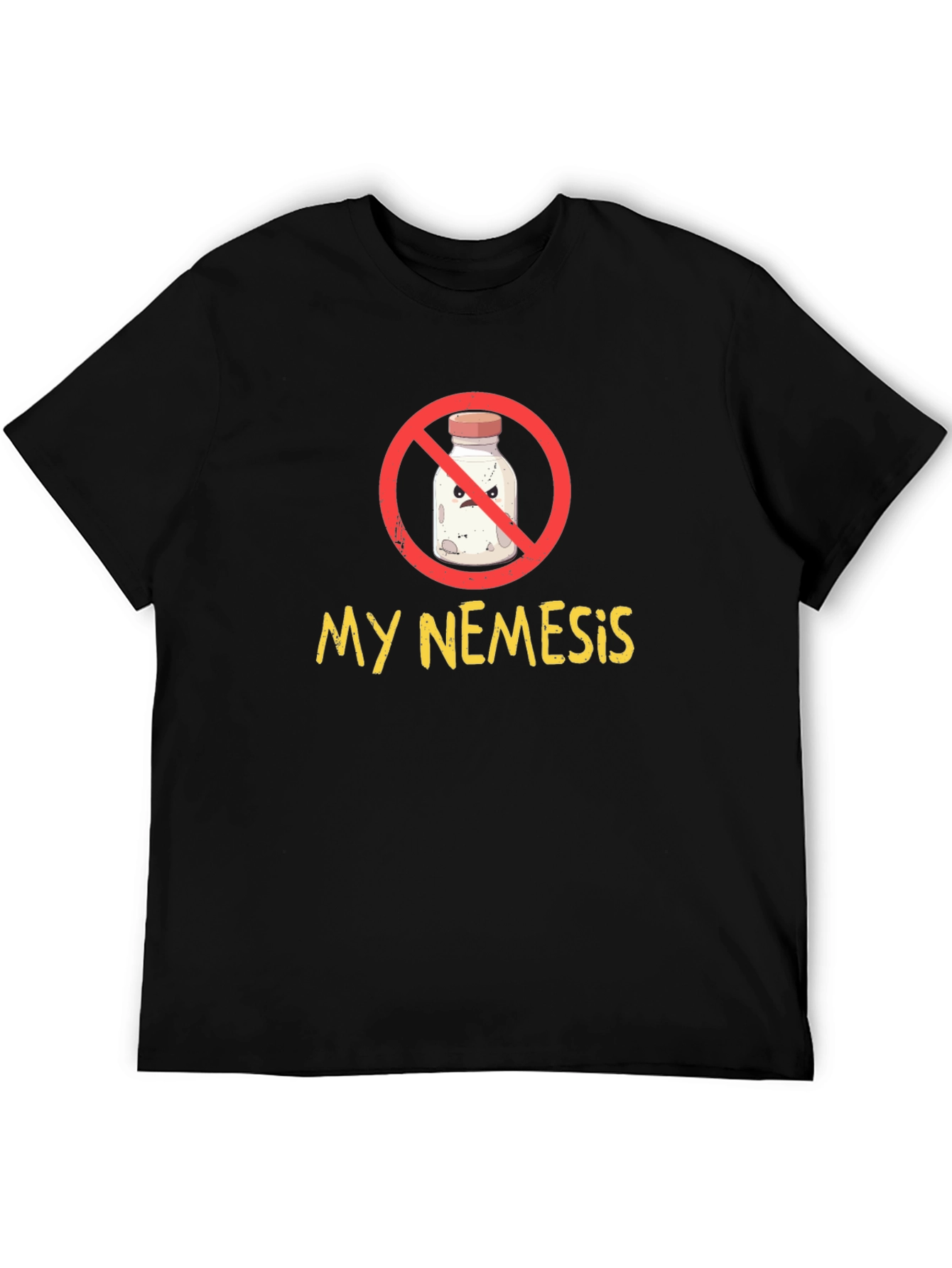 Black My Nemesis Graphic Tee - Black Cotton T-Shirt view 5