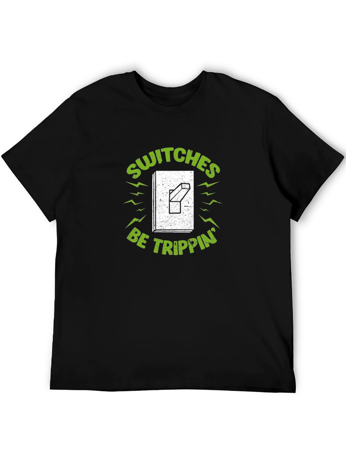 Black Switches Be Trippin' Graphic Tee - Black view 5
