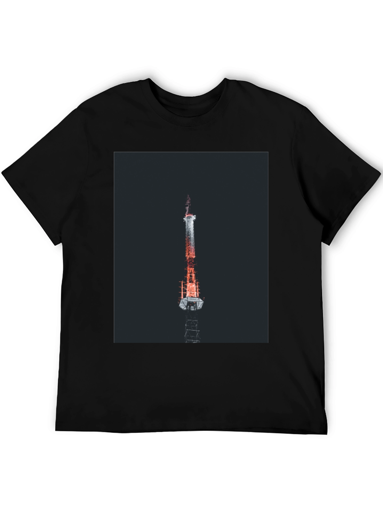 Black Tower Graphic Black T-Shirt view 5
