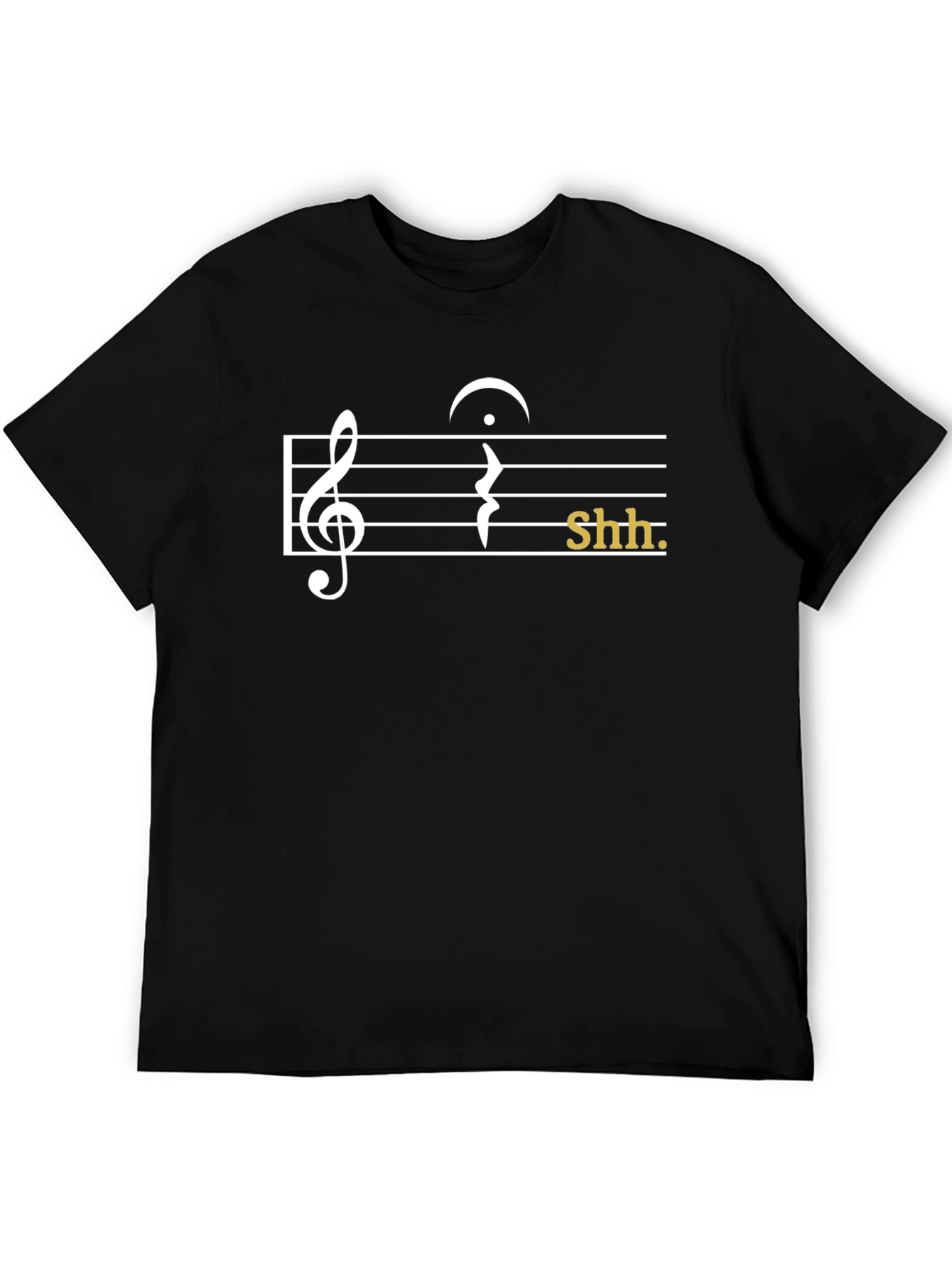 Black Musical Shhh T-Shirt view 5