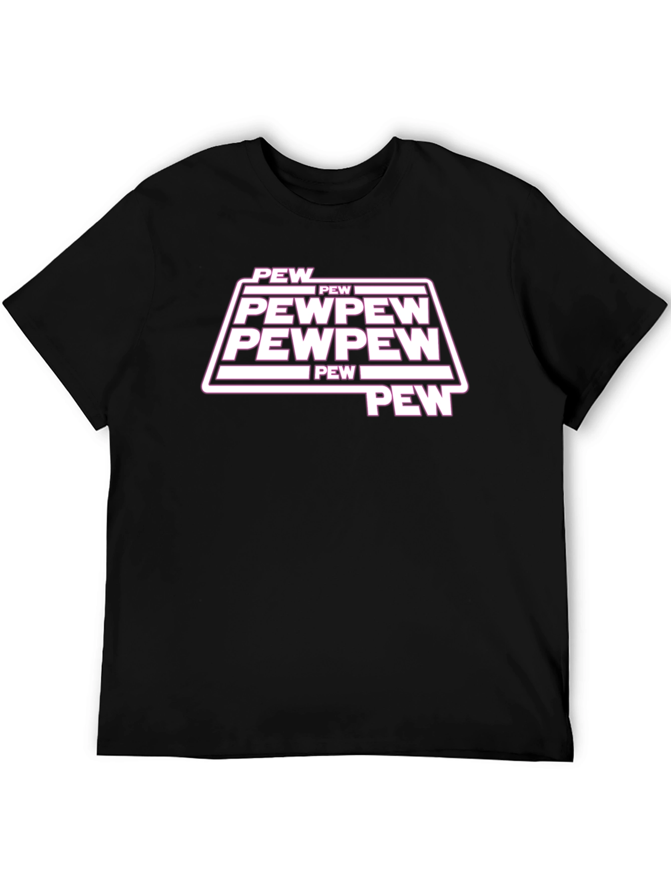 Black Pew Pew Graphic T-Shirt - Star Wars Inspired view 5