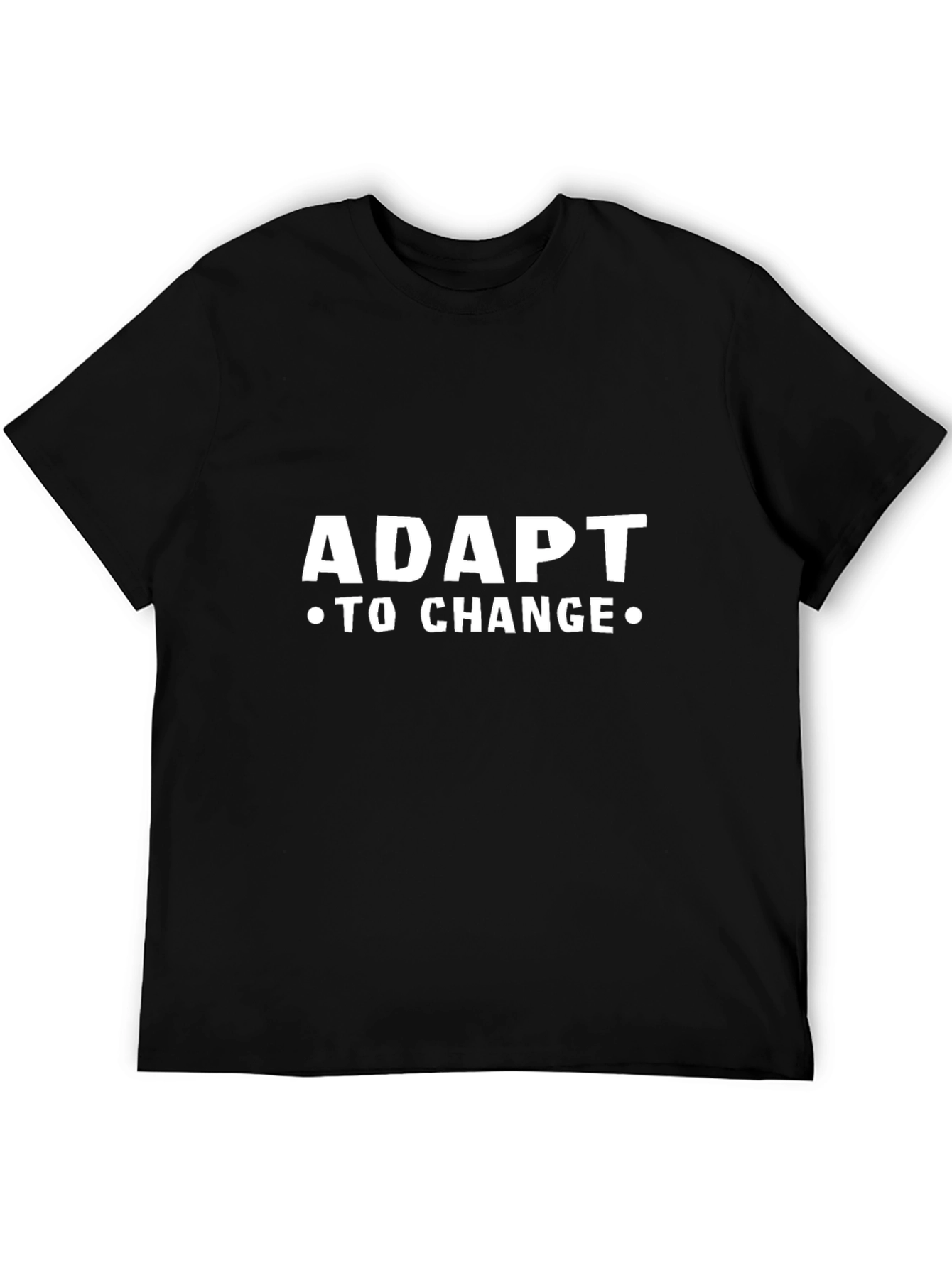 Black Adapt to Change Graphic Tee - Motivational Shirt view 5