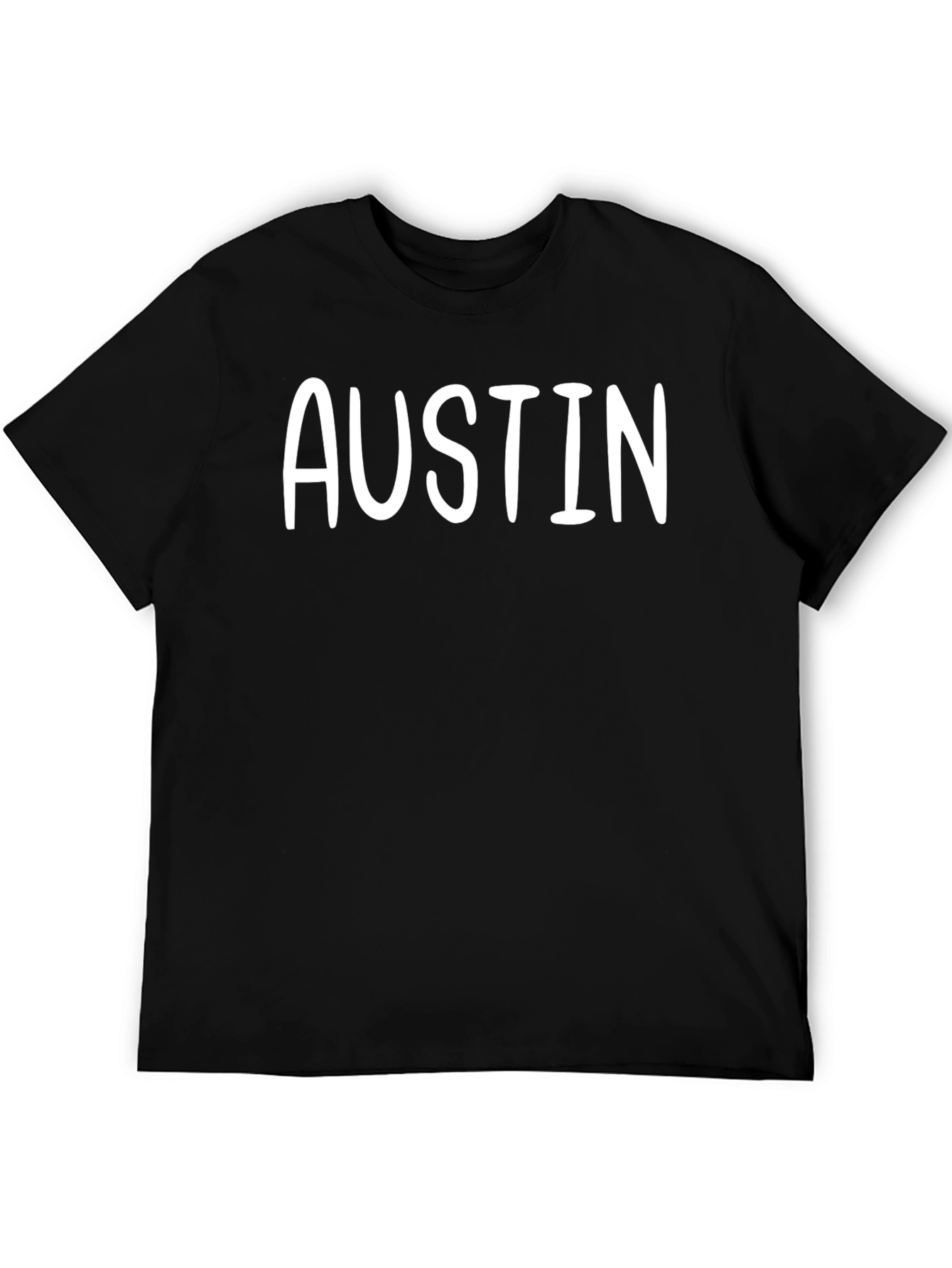 Austin Graphic T-Shirt - Classic Crew Neck Tee - 5
