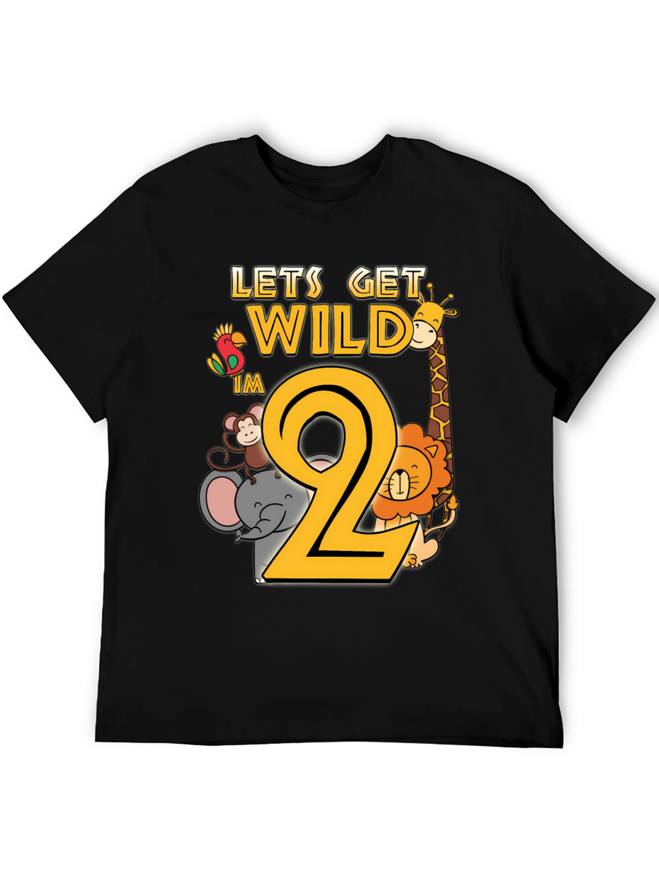 Let's Get Wild I'm 2nd Birthday T-Shirt - 5
