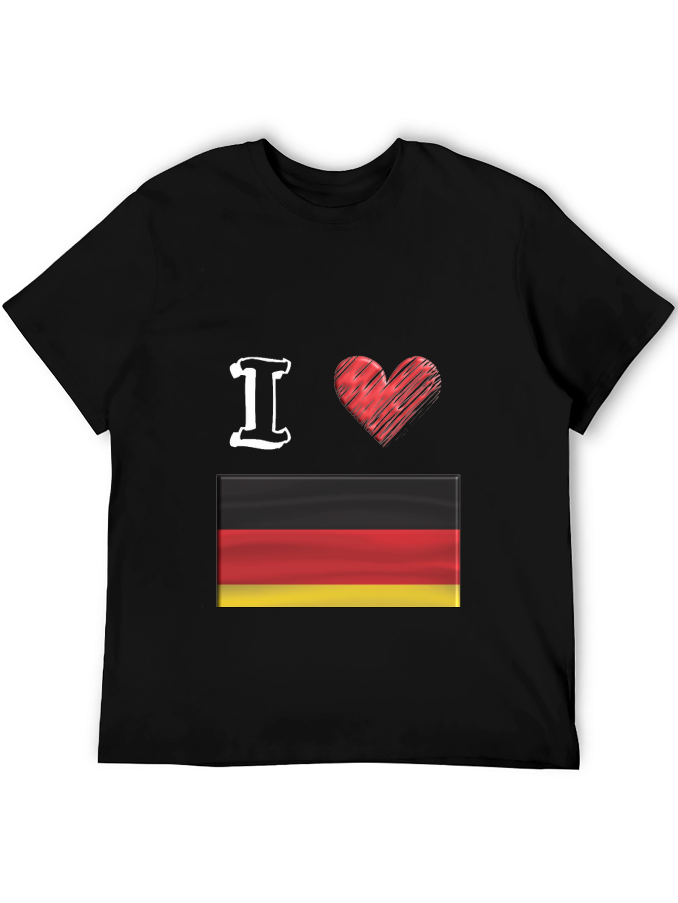 I Love Germany T-Shirt, German Flag Tee - 5