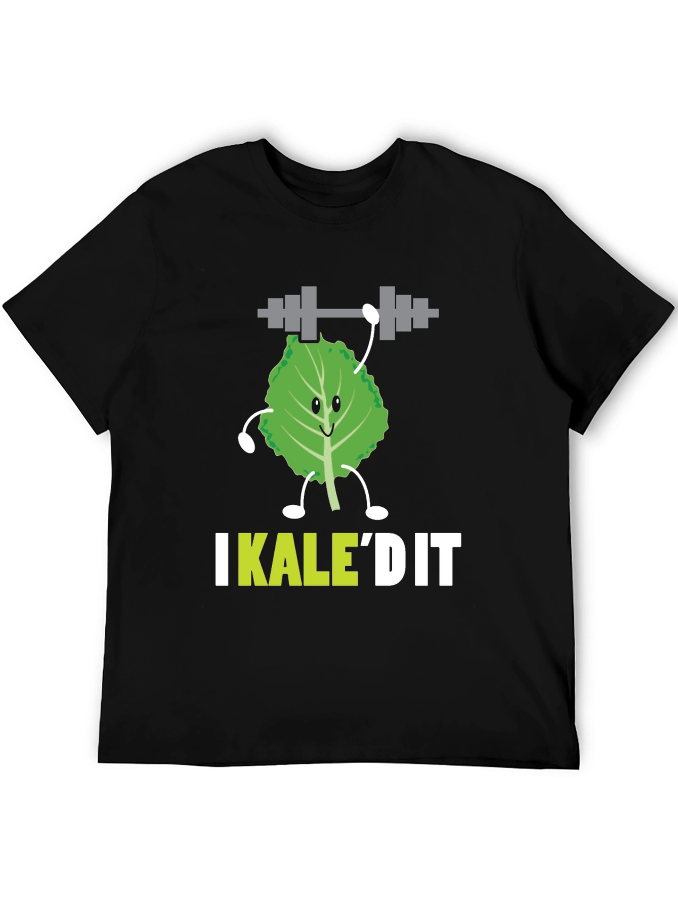 Black I Kale'd It Funny Workout T-Shirt  view 5