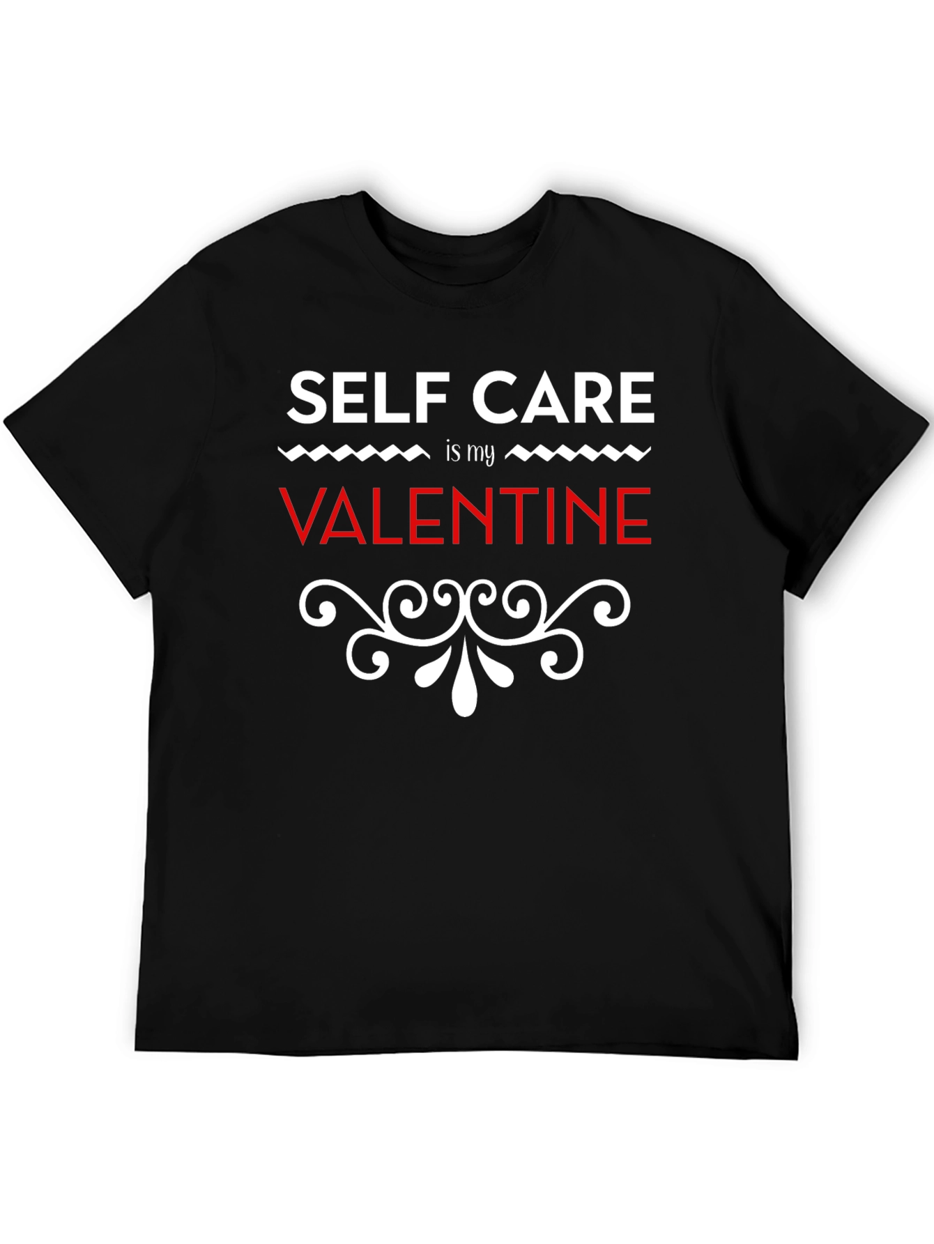 Black Self Care is My Valentine T-Shirt view 5