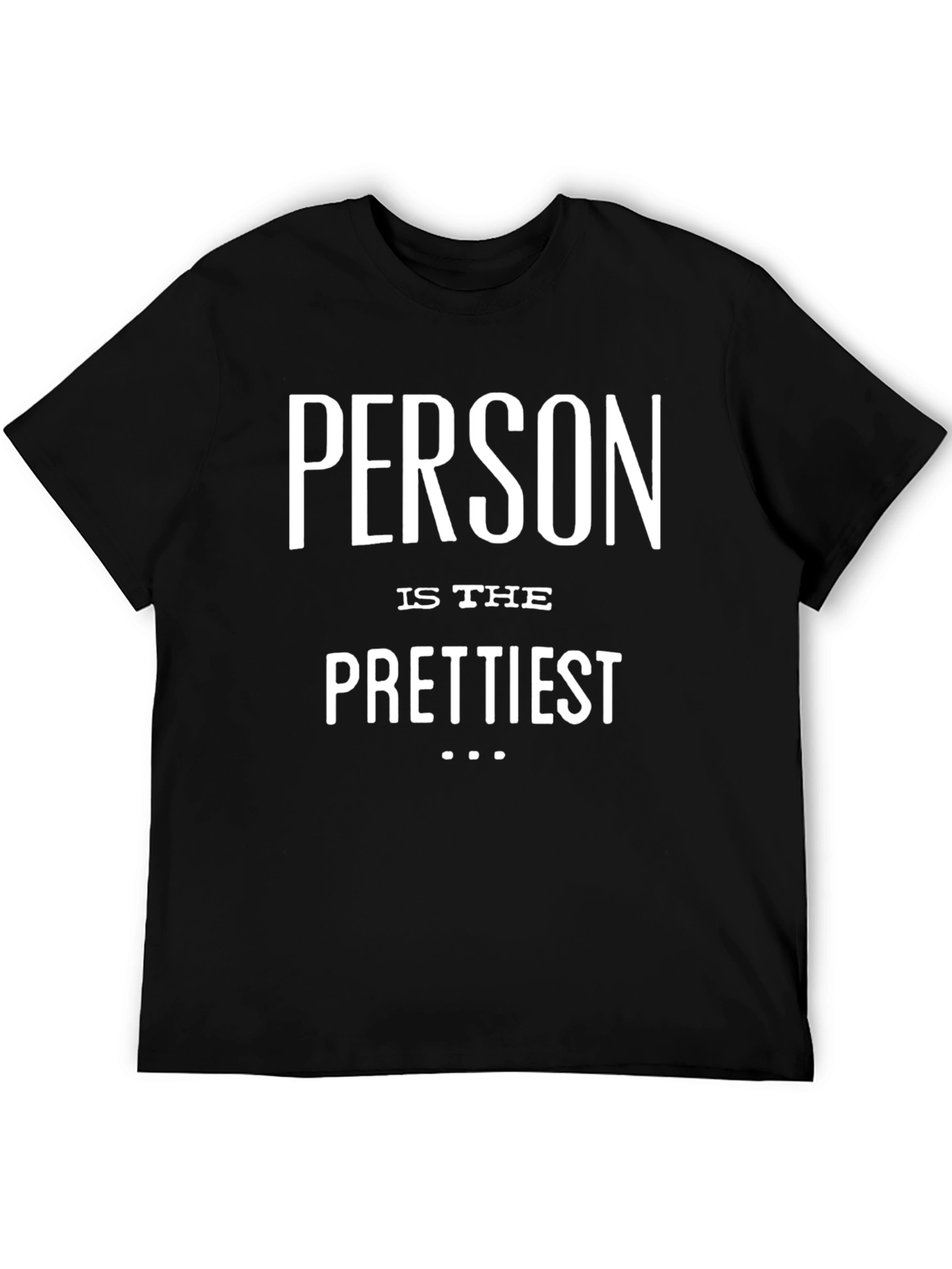 Black Person Is The Prettiest Tee - Black Cotton T-Shirt view 5