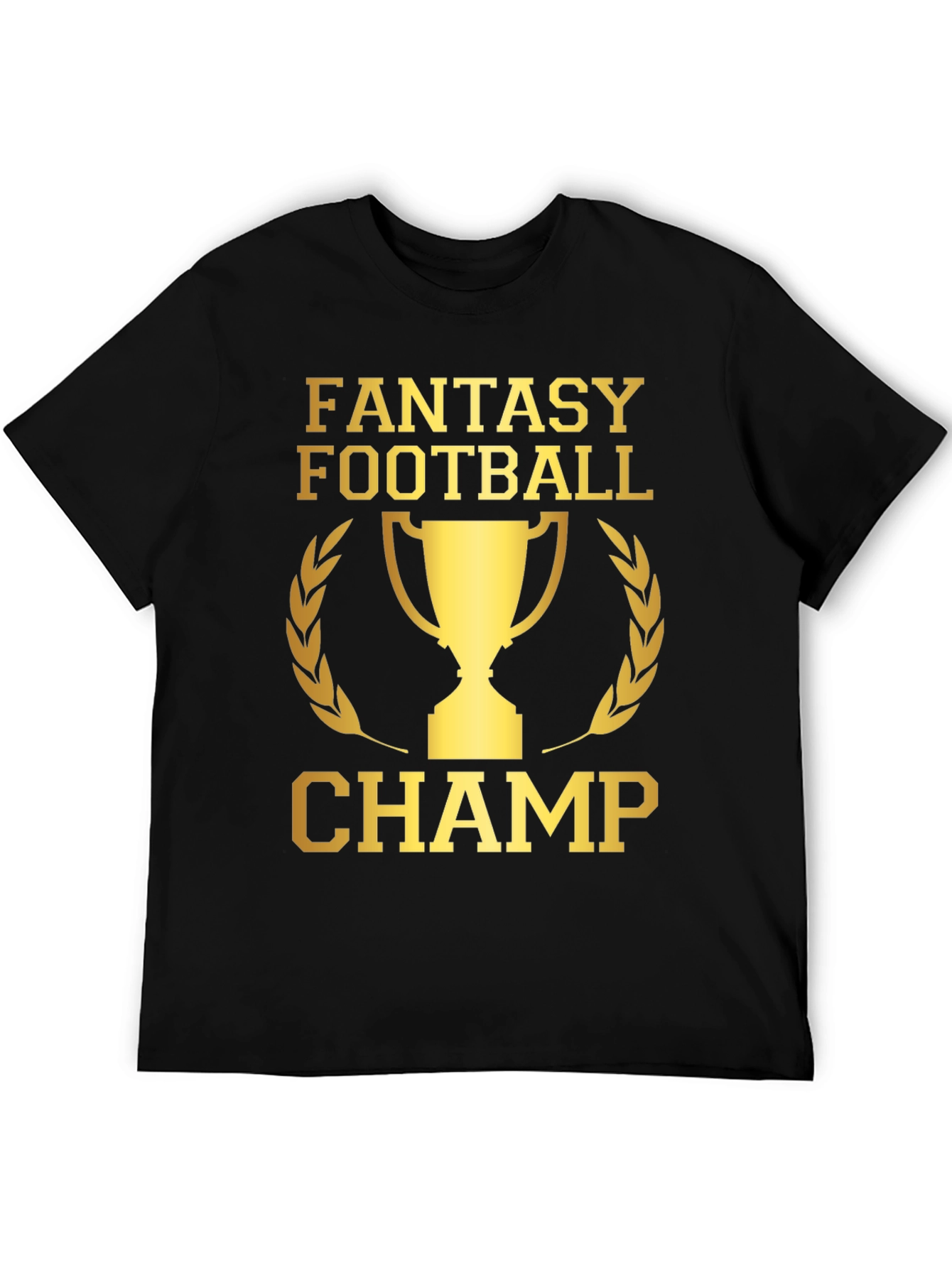Black Fantasy Football Champ T-Shirt view 5