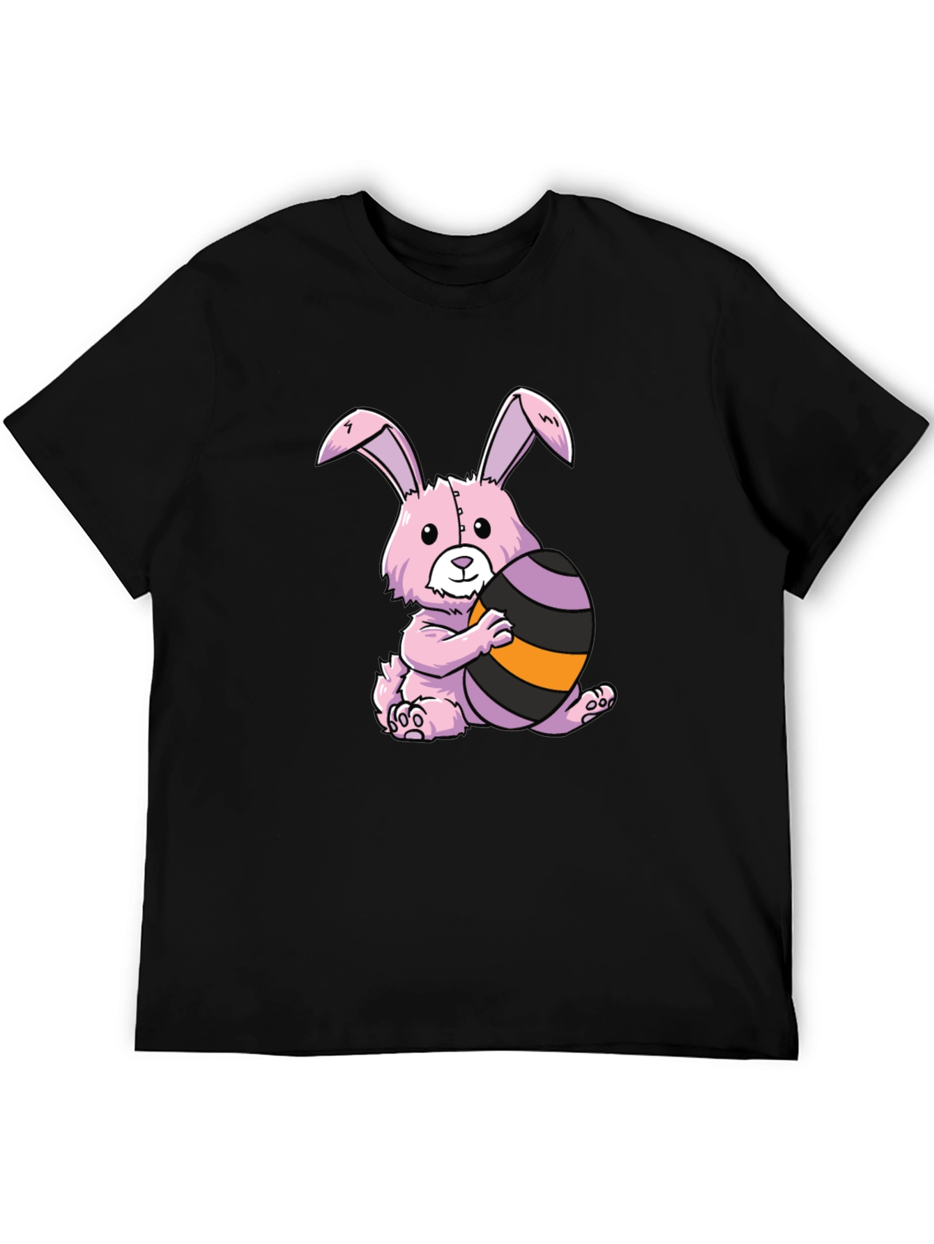 Easter Bunny T-Shirt: Pink Bunny with Easter Egg - 5