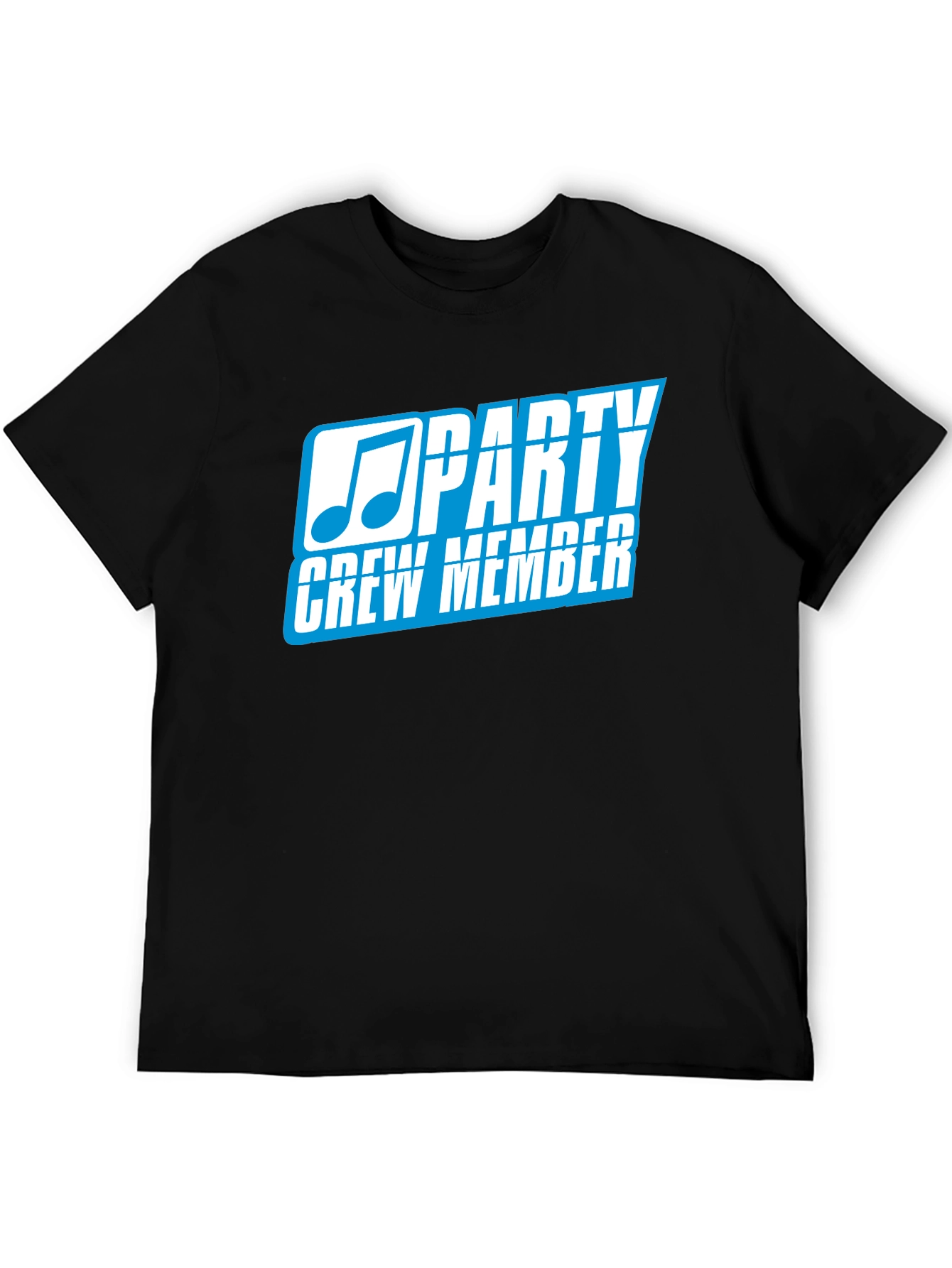 Black Party Crew Member Black T-Shirt view 5