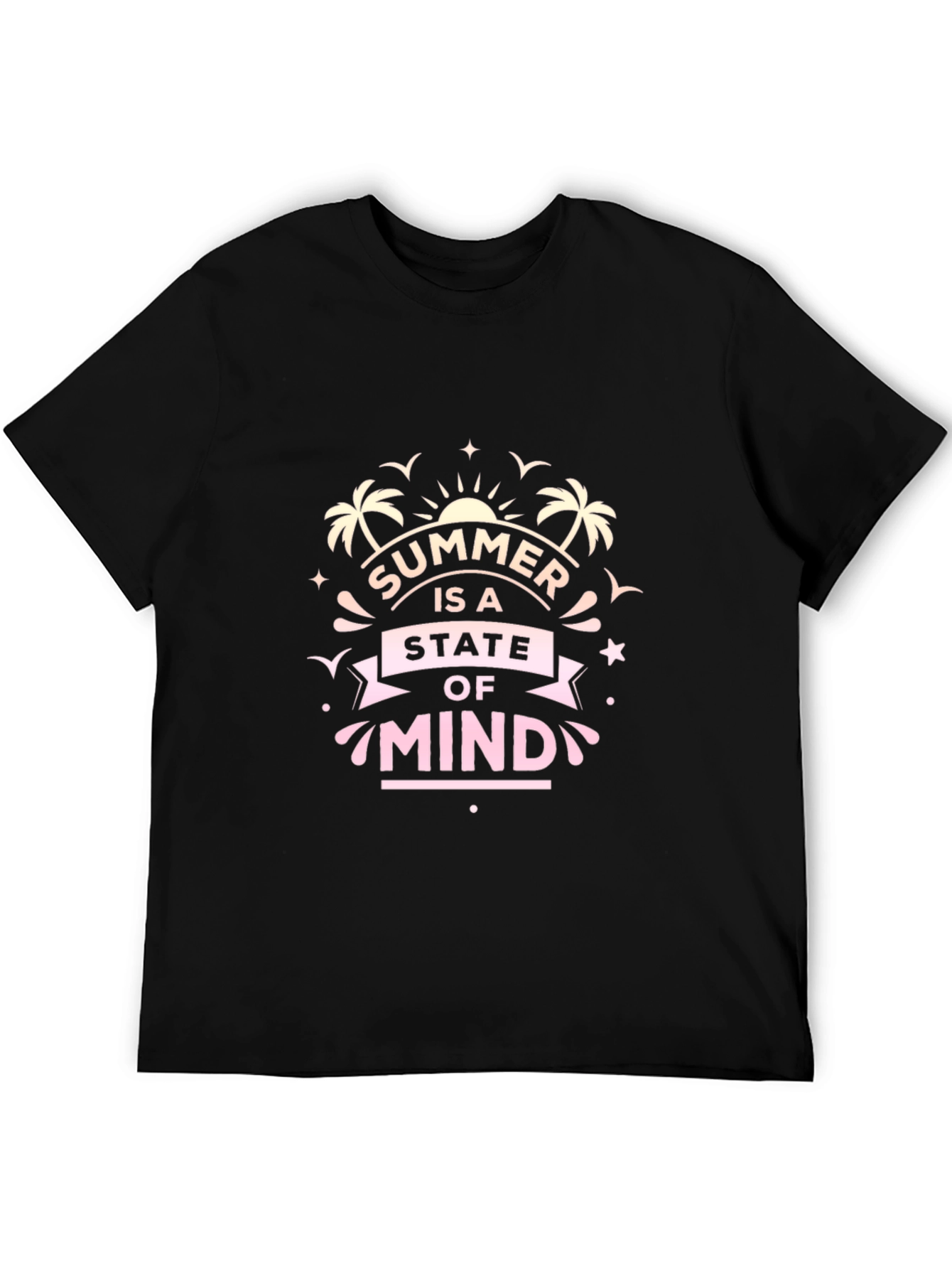 Black Summer State of Mind Black T-Shirt view 5