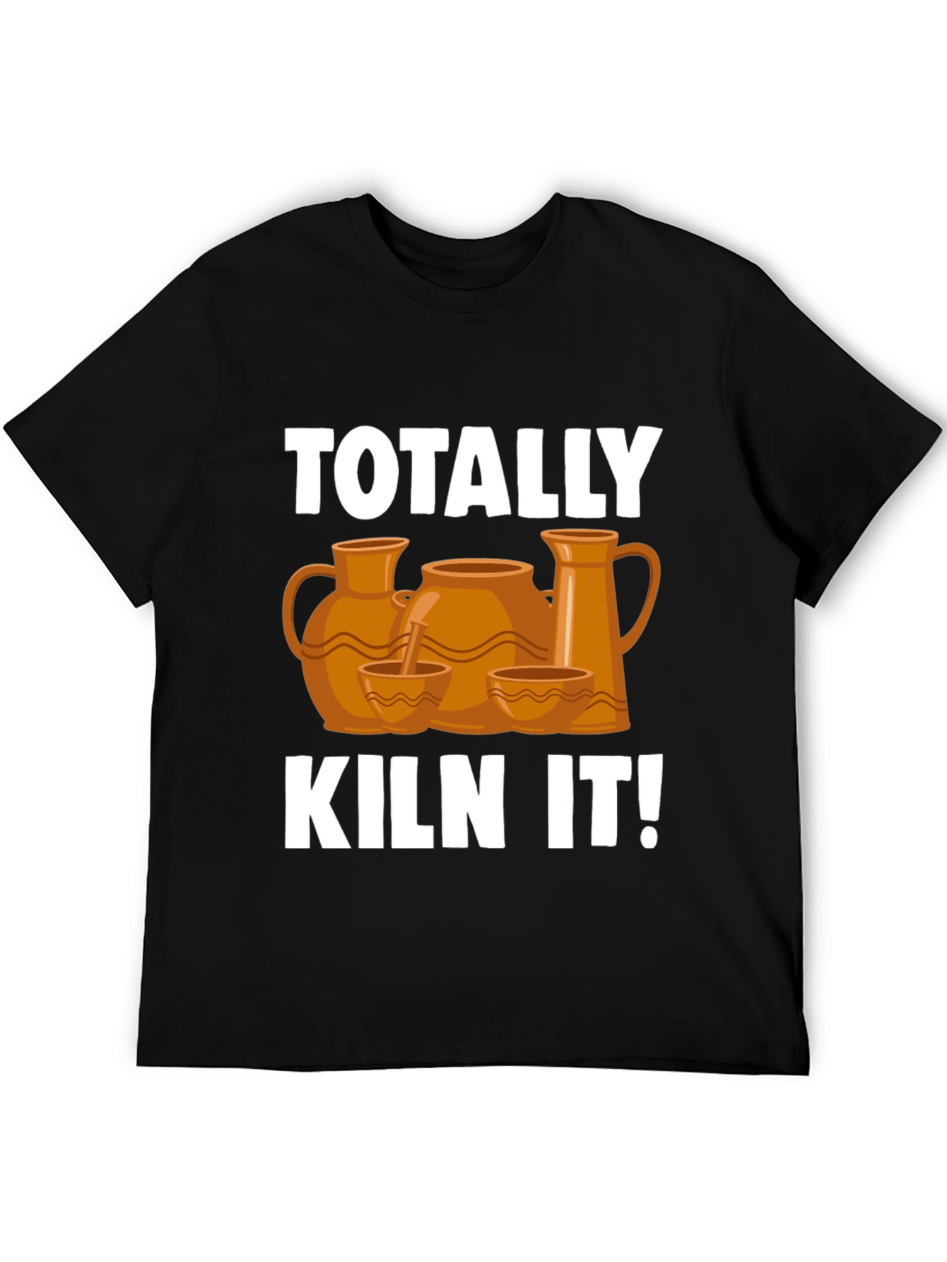 Black Totally Kiln It! Pottery T-Shirt view 5