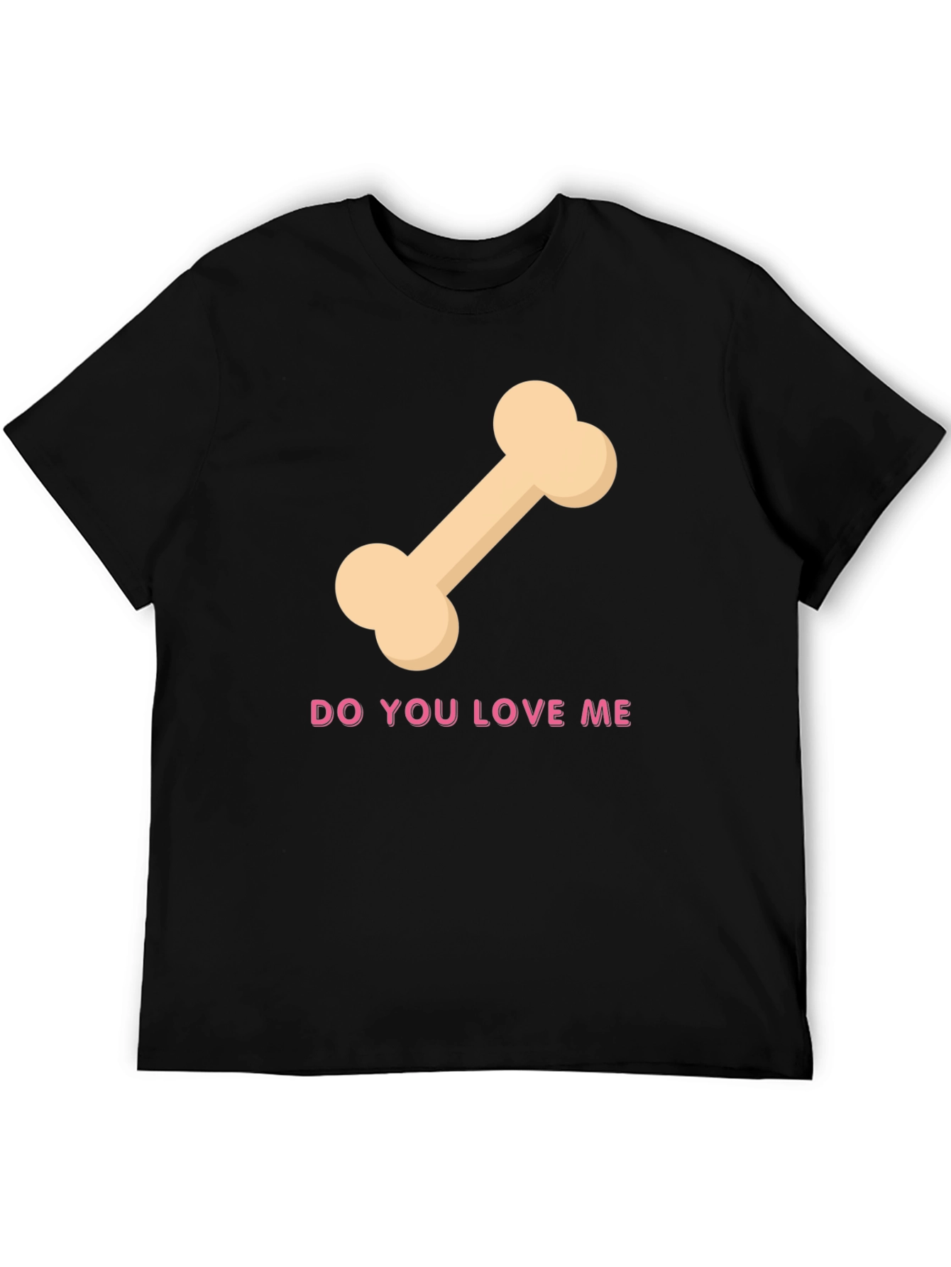 Black Do You Love Me Bone Graphic Tee view 5
