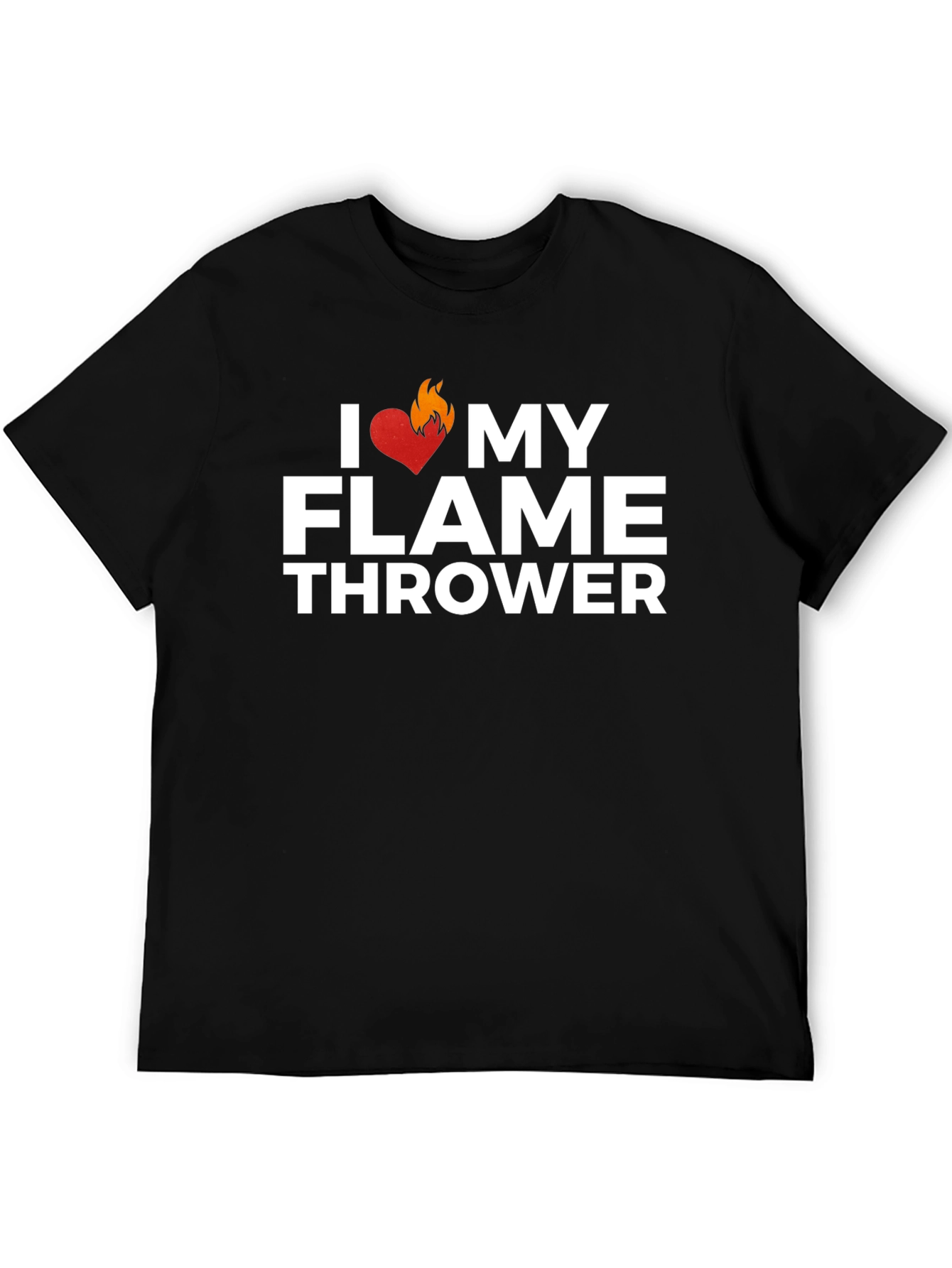 Black I Heart My Flamethrower Graphic Tee view 5