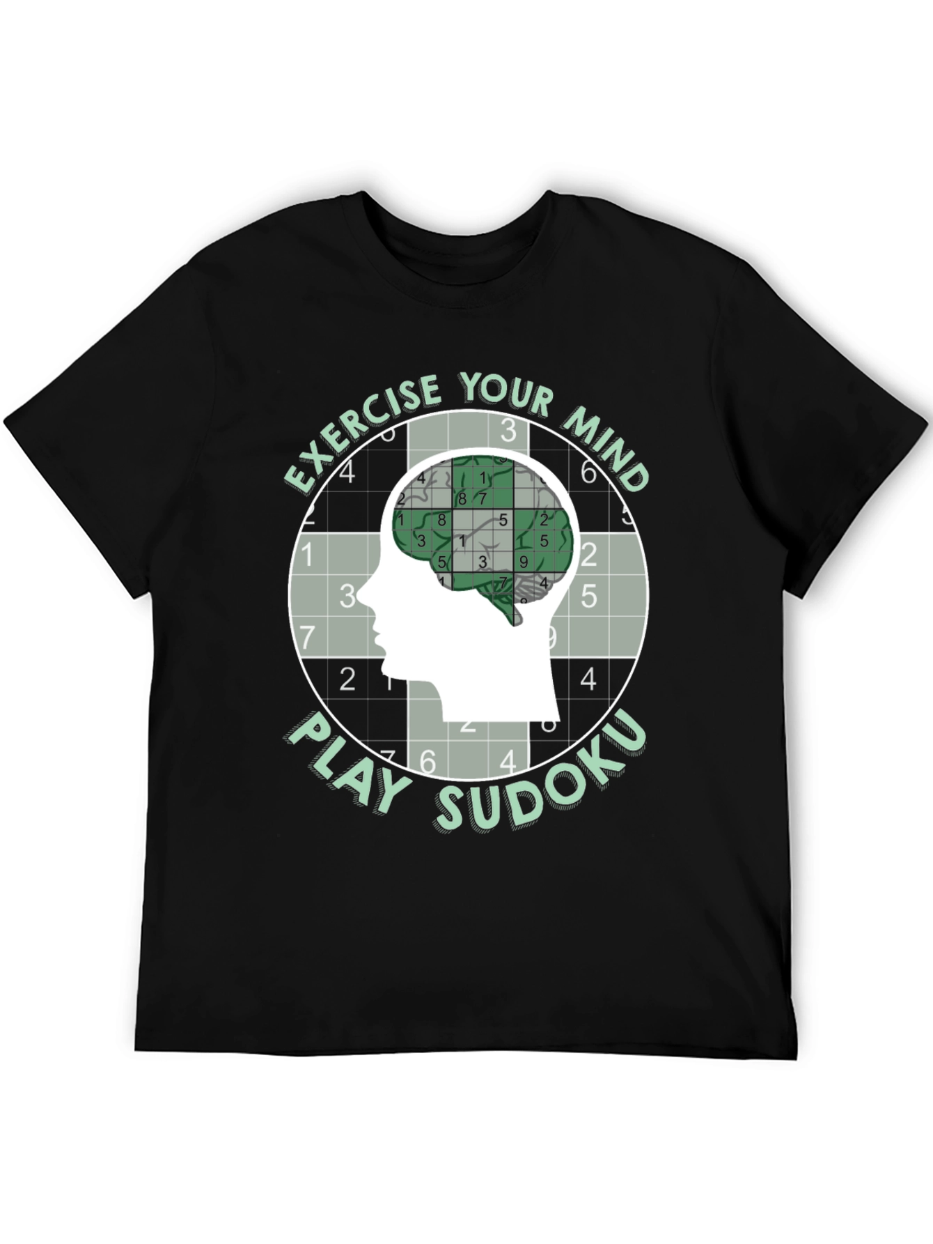 Exercise Your Mind Play Sudoku T-Shirt - 5