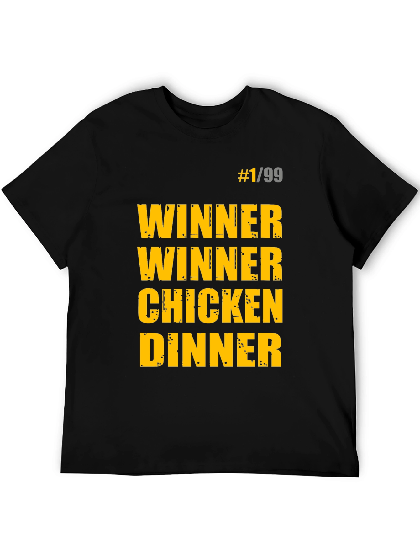 Black Winner Winner Chicken Dinner Black T-Shirt view 5