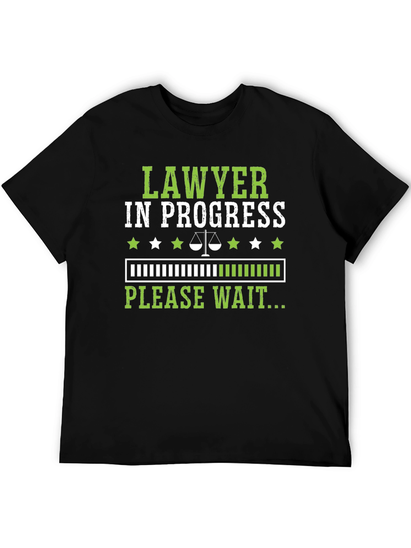 Black Lawyer in Progress Funny T-Shirt view 5